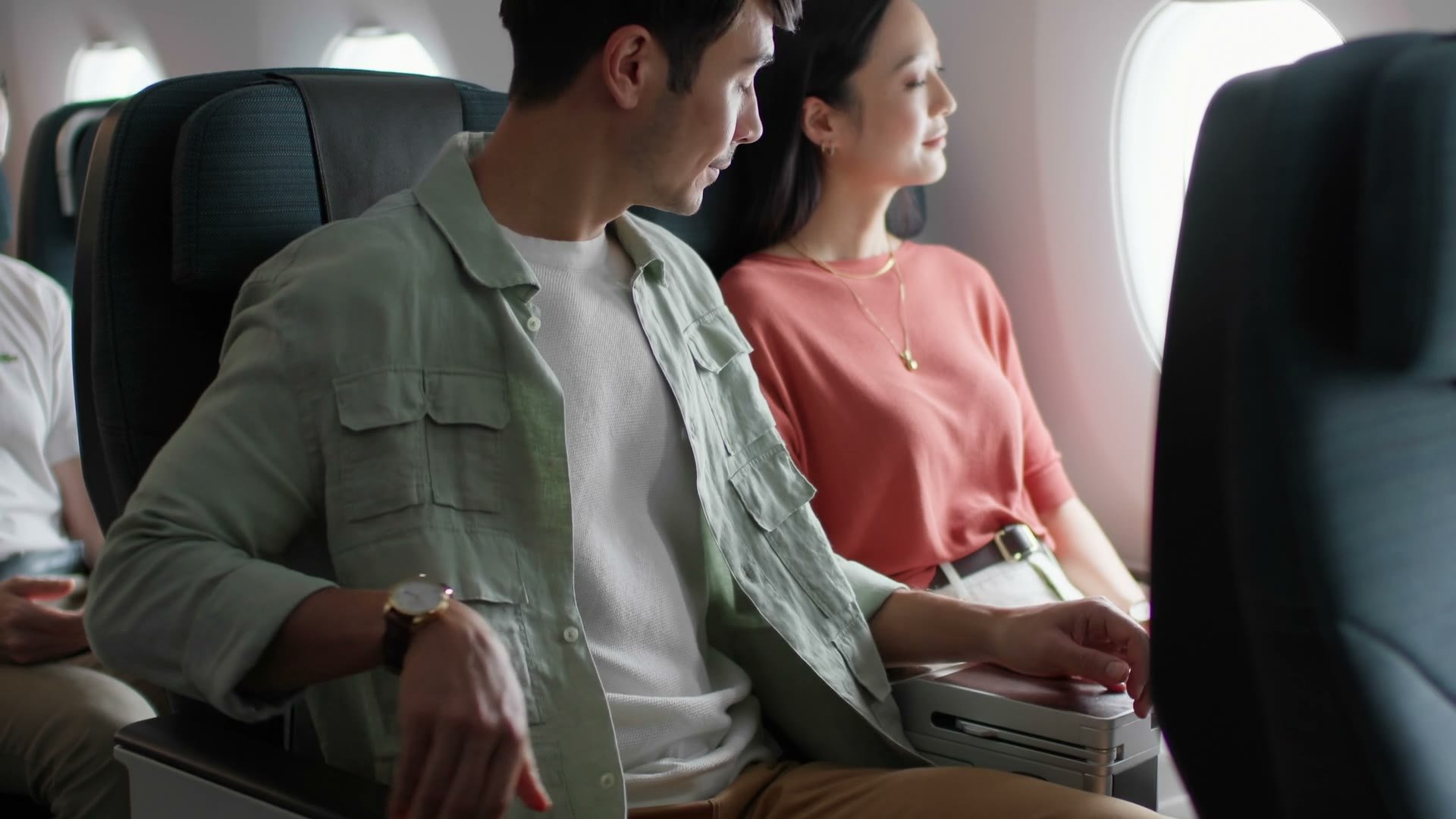 Cathay Pacific Premium Economy, film still 2