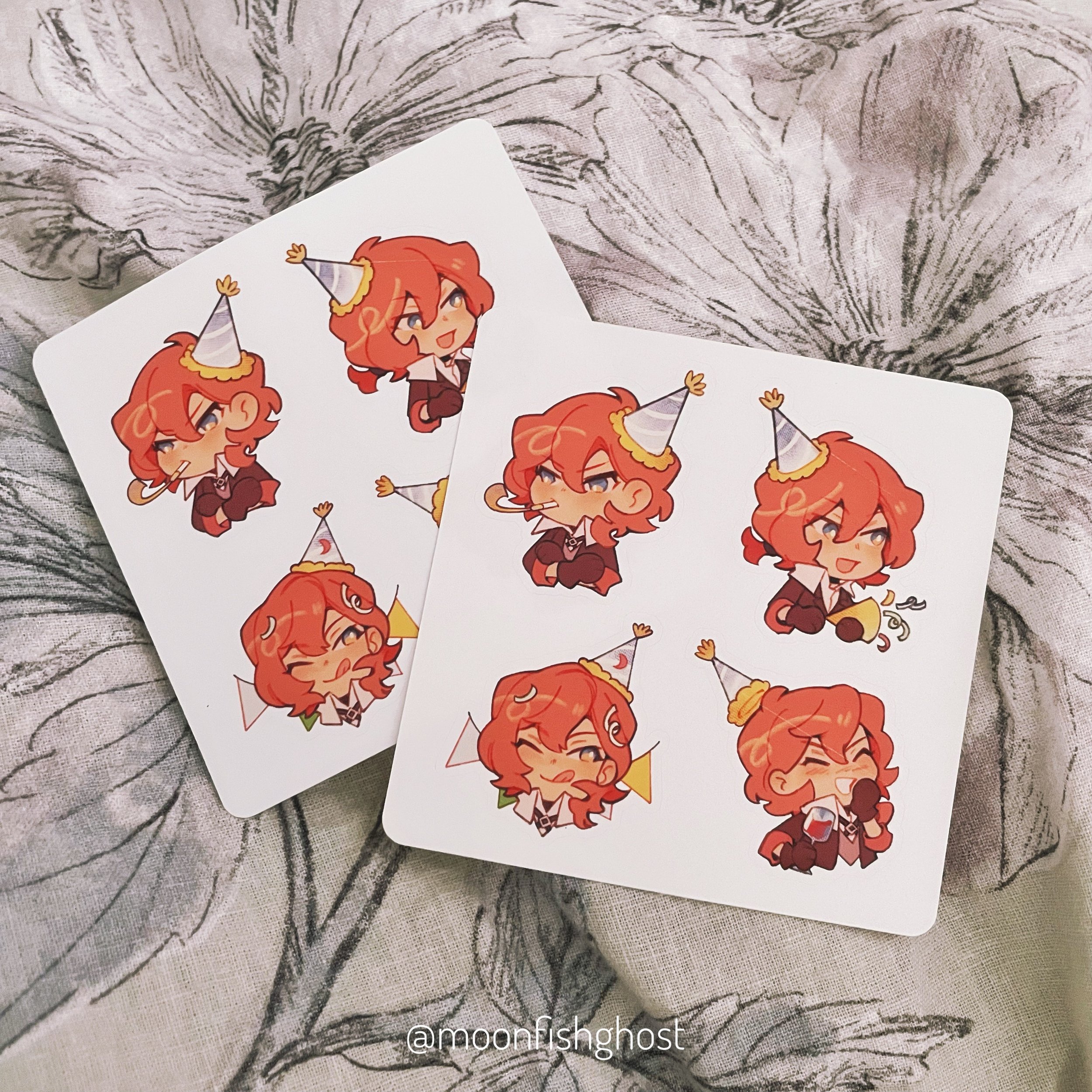 2024 KoFi April Chuuya BDay Bonus Sticker Sheet