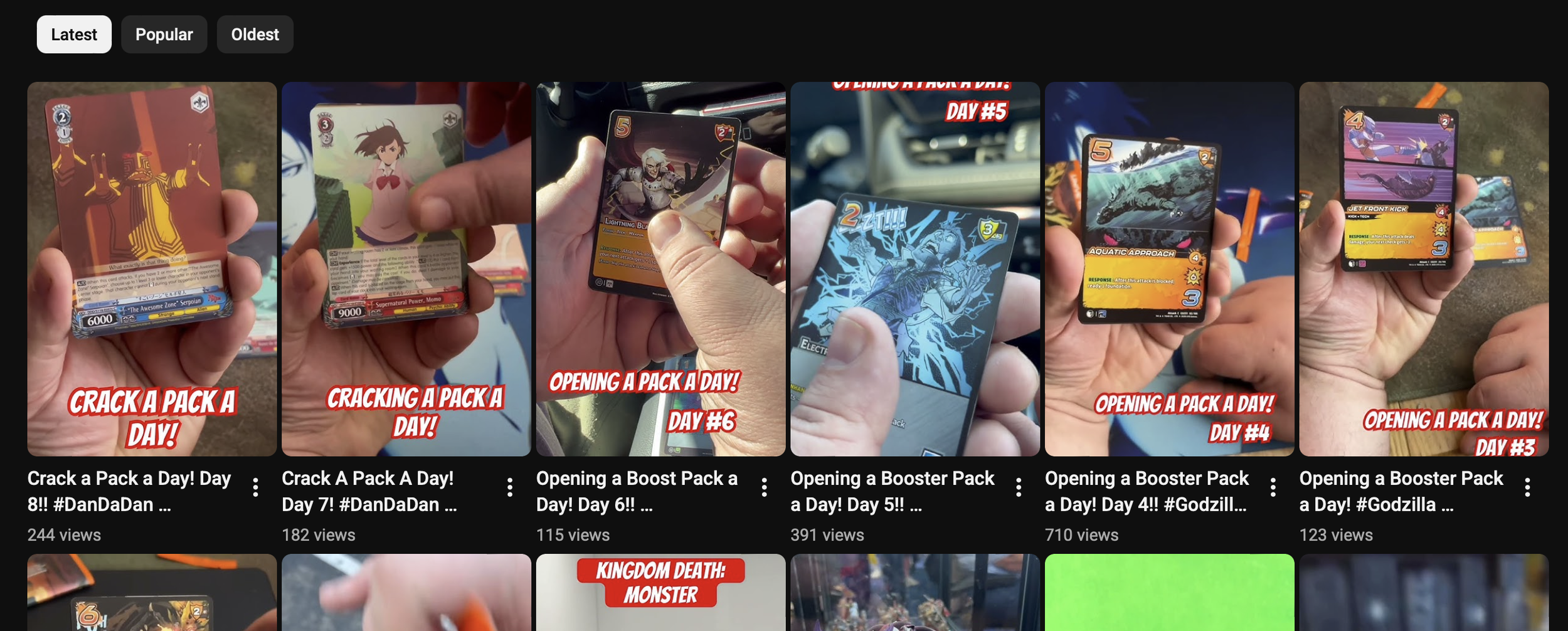 ‘Crack A Pack A Day’ YouTube Series