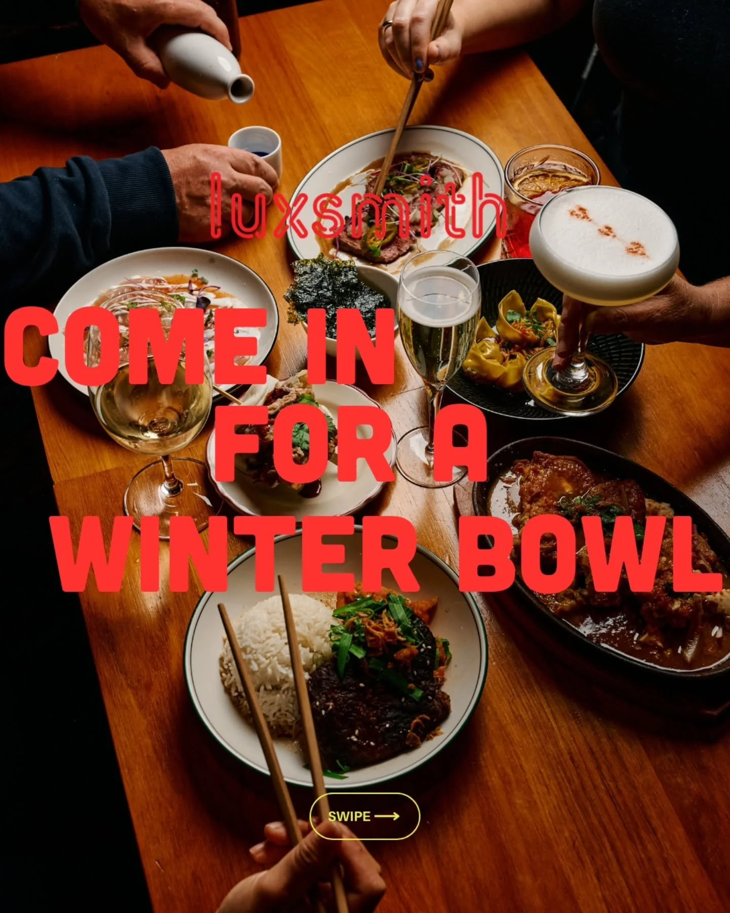 Rain outside. Curry inside.

This week's Winter Bowl: Thai Red Duck Curry has arrived at Luxsmith and it's guaranteed to warm you up. 

Rich red curry with tender duck, eggplant, snake beans and steamed rice, perfect for cold nights and empty stomach