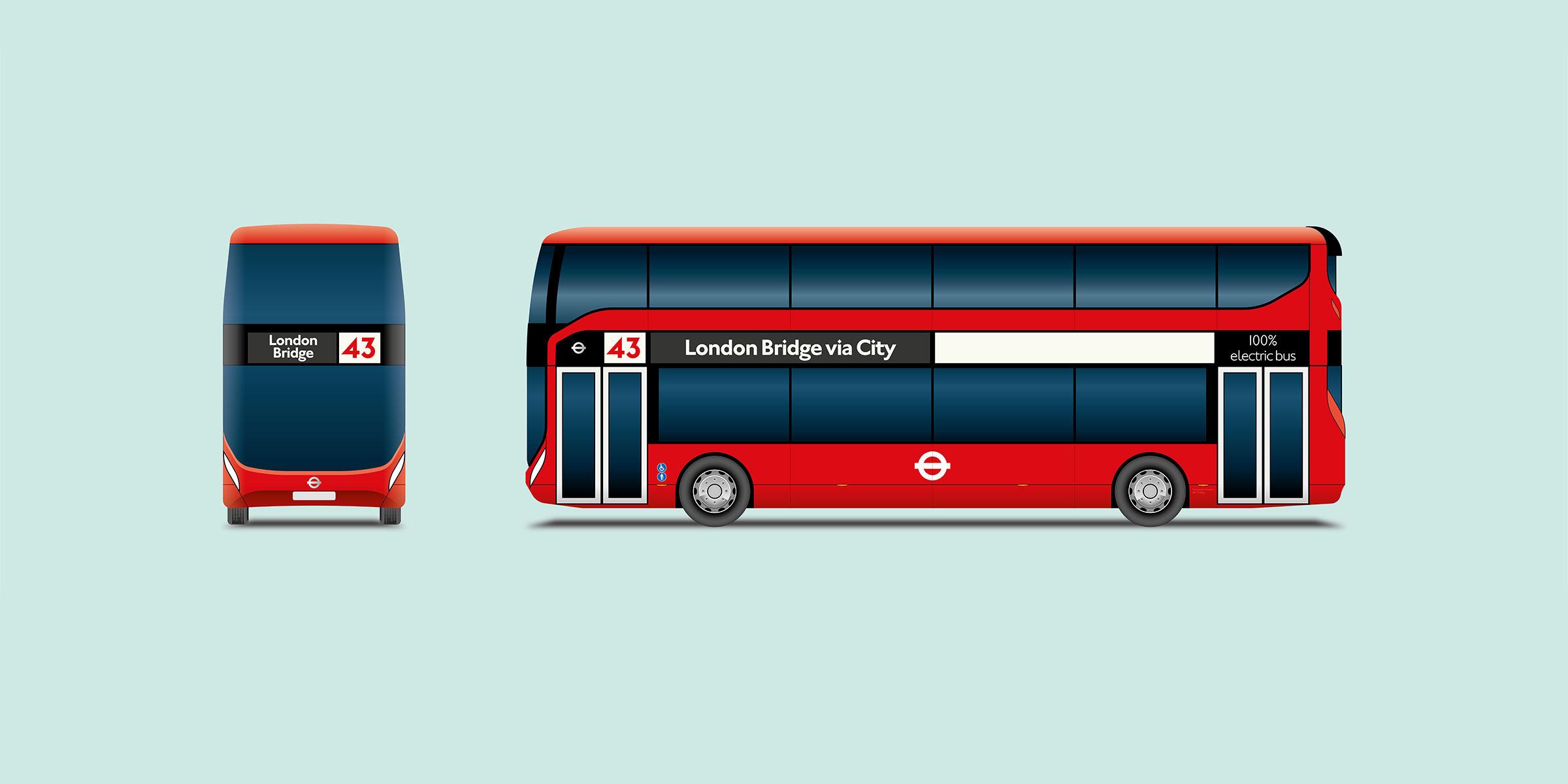 New bus for London. Design for new London electric bus 2026.