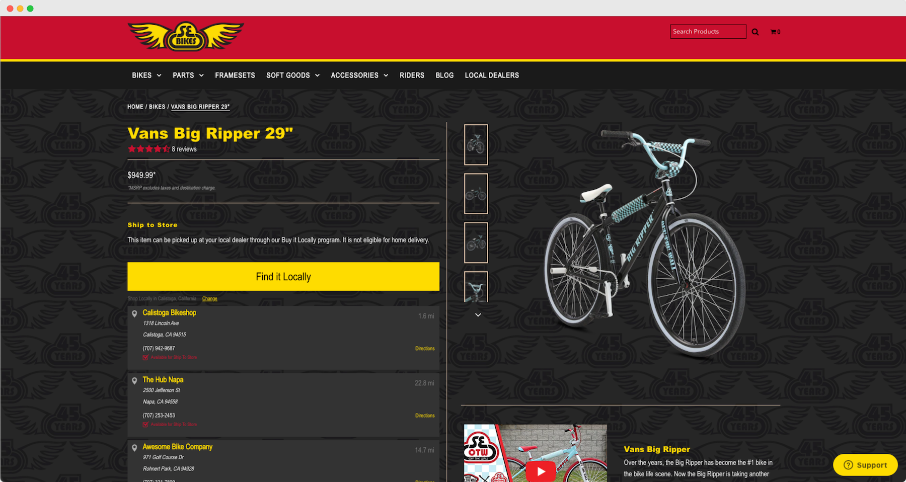 Locally SE Bikes Launches Special Product Drops Using Locally Ship to Store