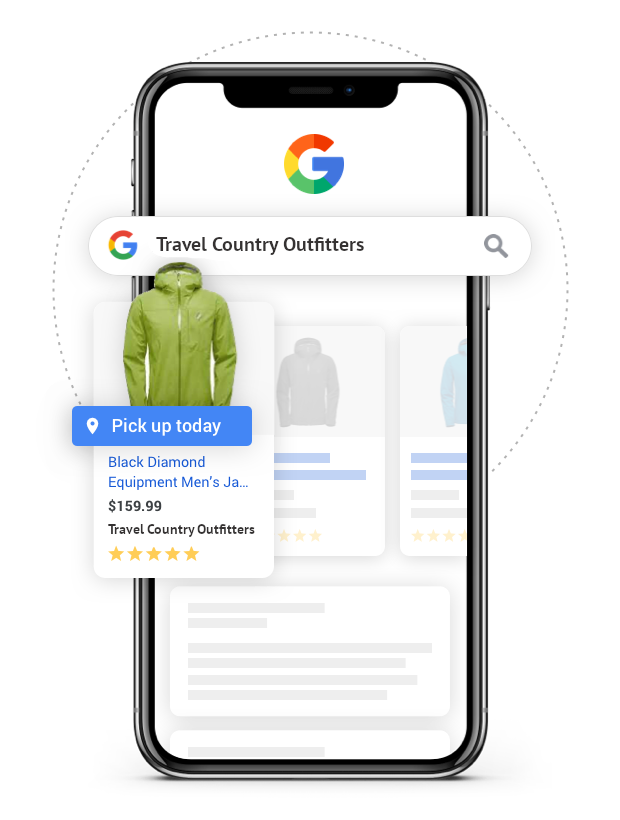 Retailers who share inventory with Locally will automatically have their selection posted to Google for free.