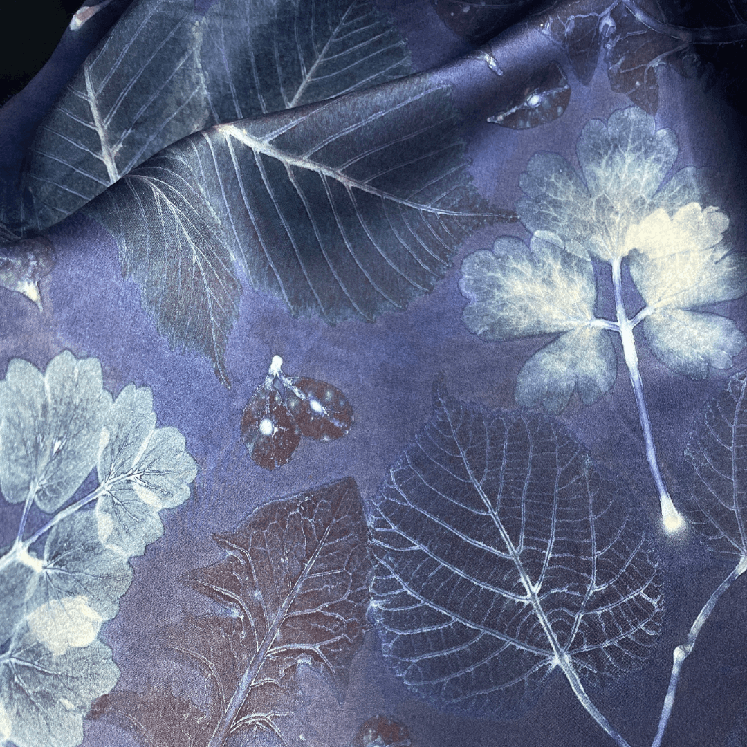 Tone-on-Tone Botanical Print with Spring Plants