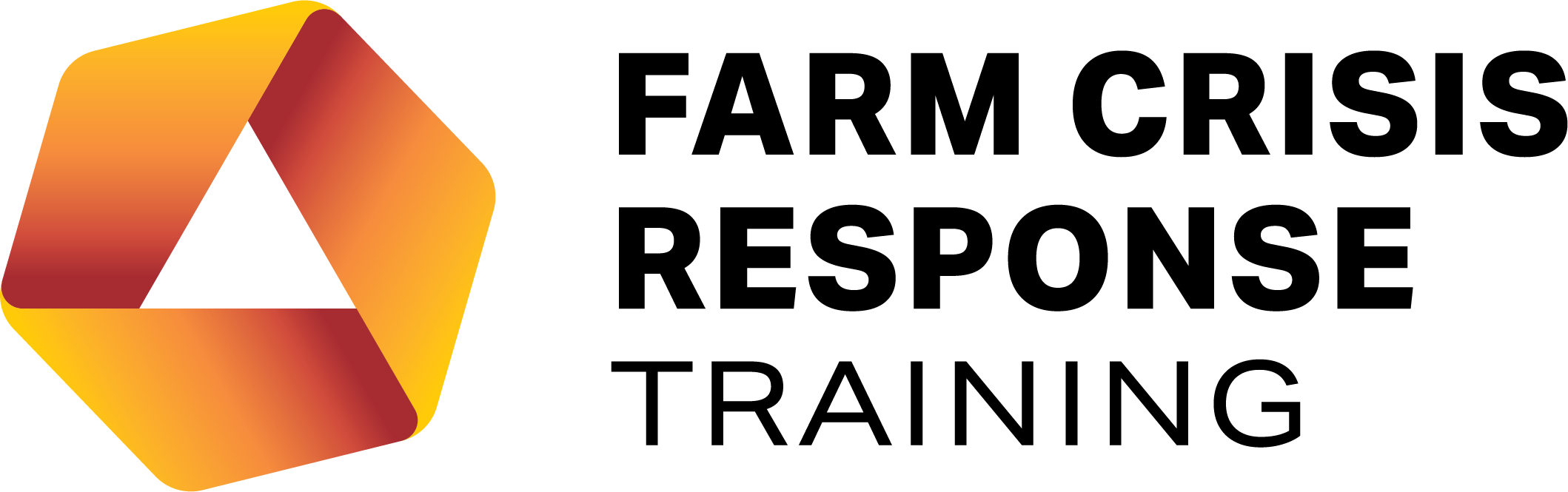 Logo for America Makes with a stylized orange and red sculpture and the text "America Makes" in black and yellow.