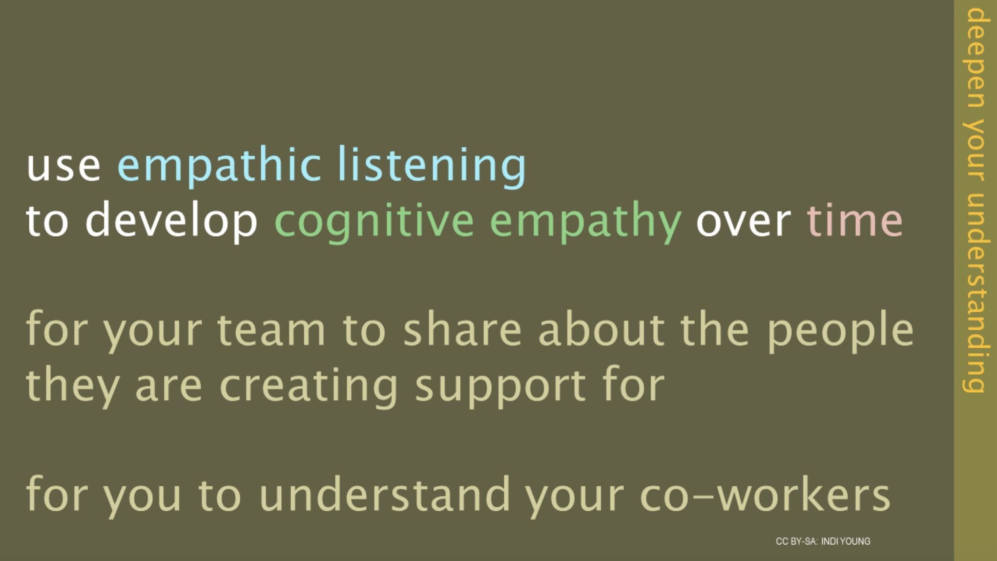Here is a great way to look at and design for empathy