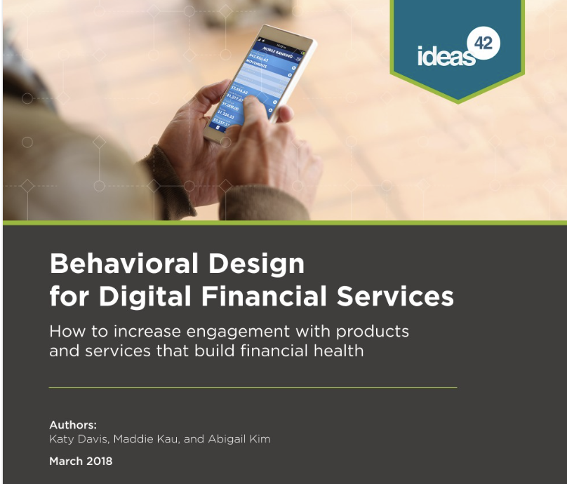 This playbook helps financial service designers to apply behavioral design (and users to ask for better services).