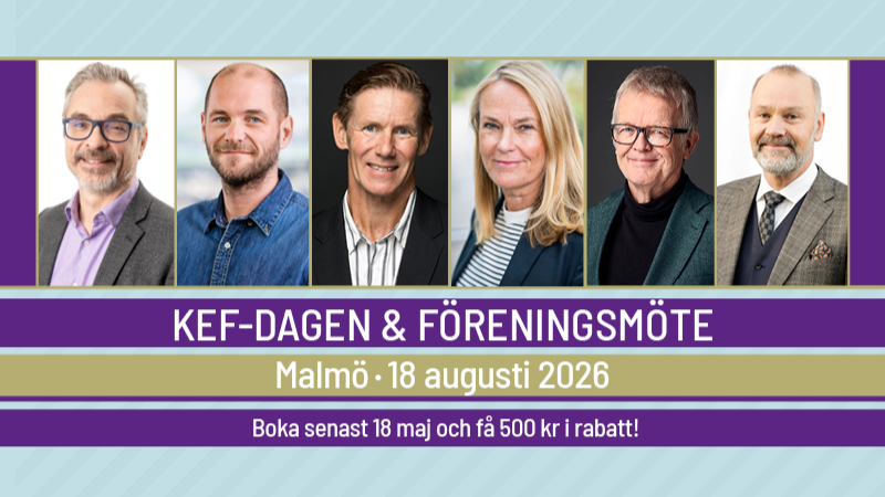 Välkommen till KEF-dagen &amp; Föreningsmötet i augusti!