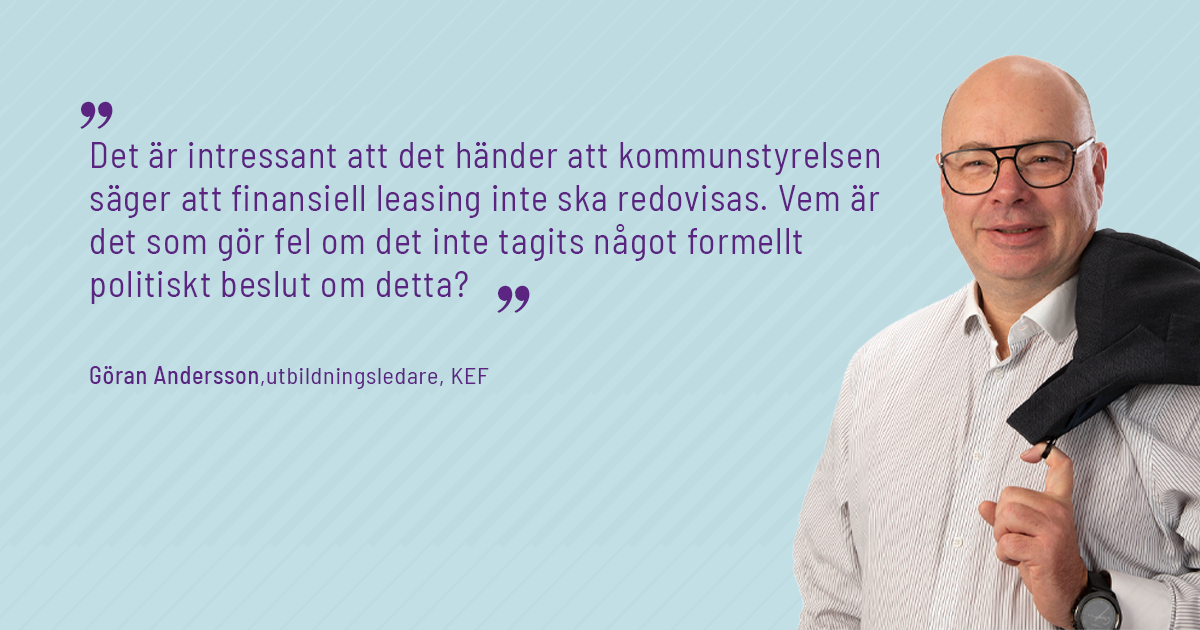 Finansiell leasing växer – men flera kommuner redovisar fel