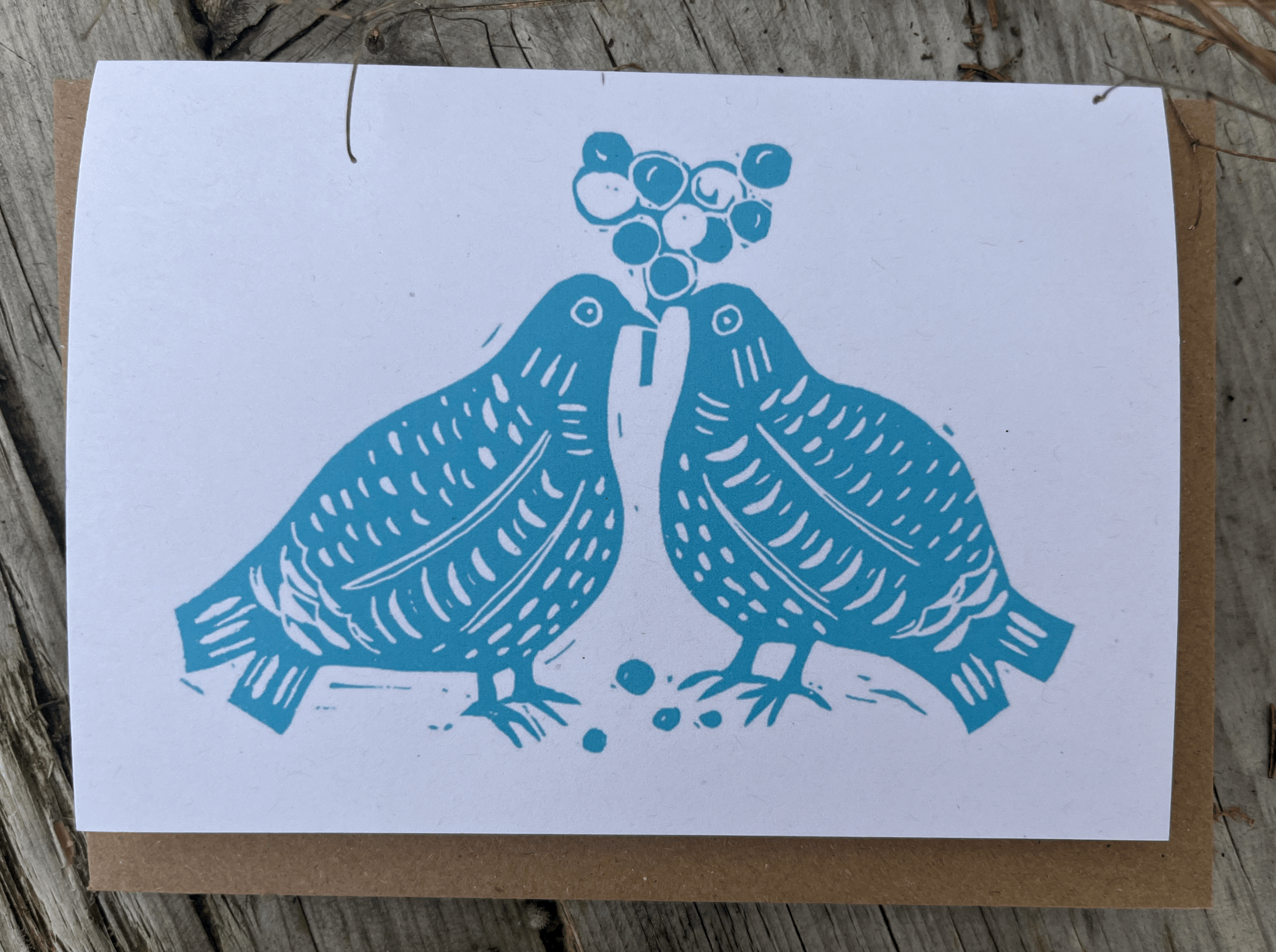 Two French Hens card