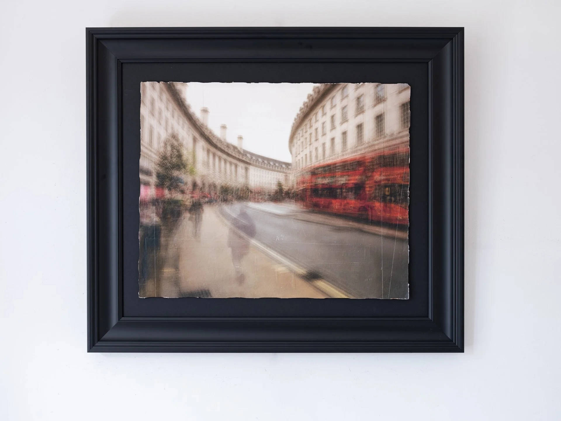 Regents street, london, photography, experimental, framed, hand made print
