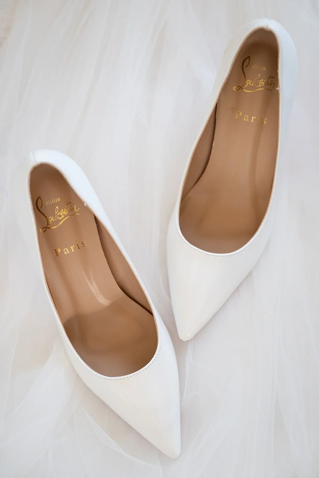 Bridal shoes for a luxury wedding in Scotland.