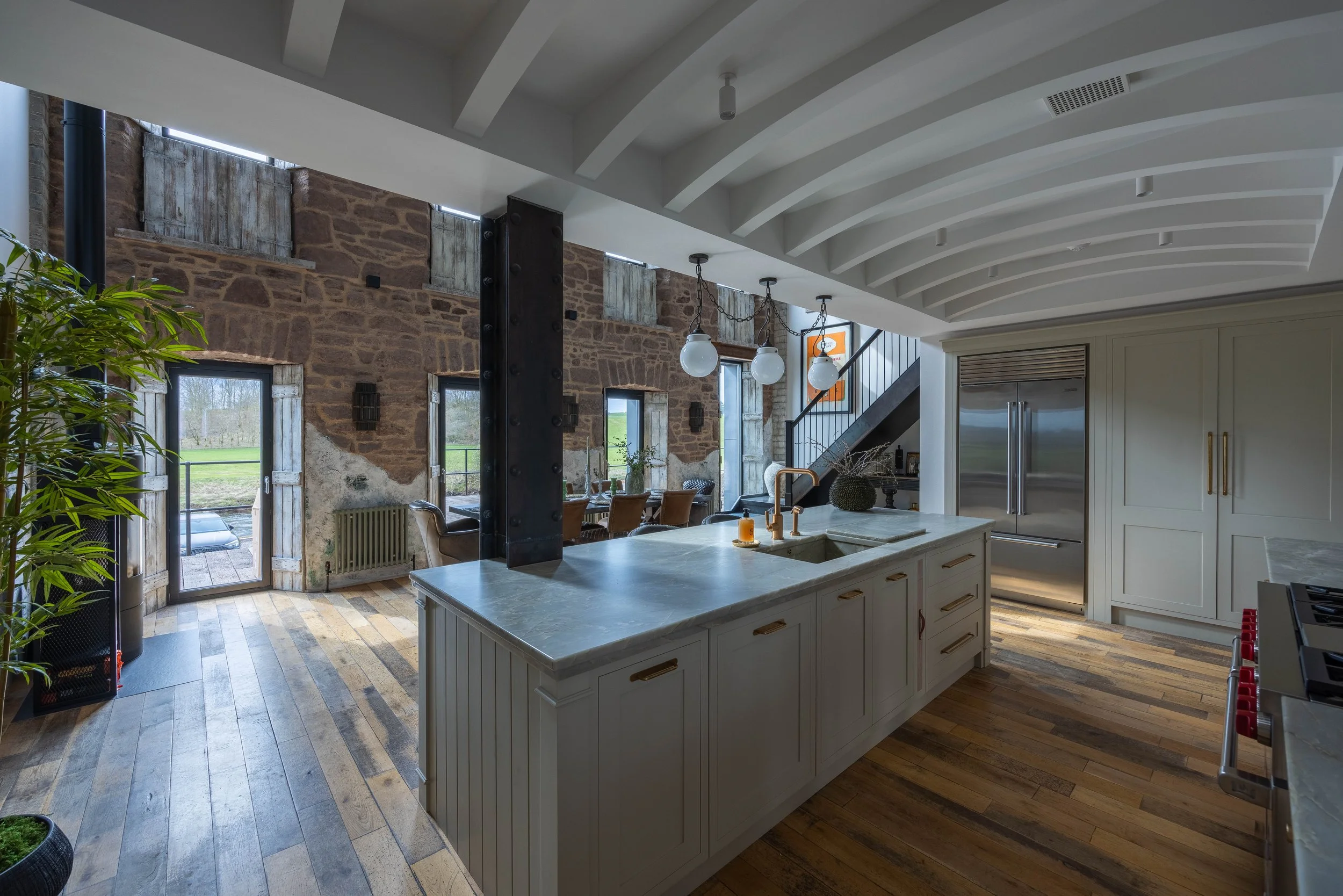 Large kitchen dining area