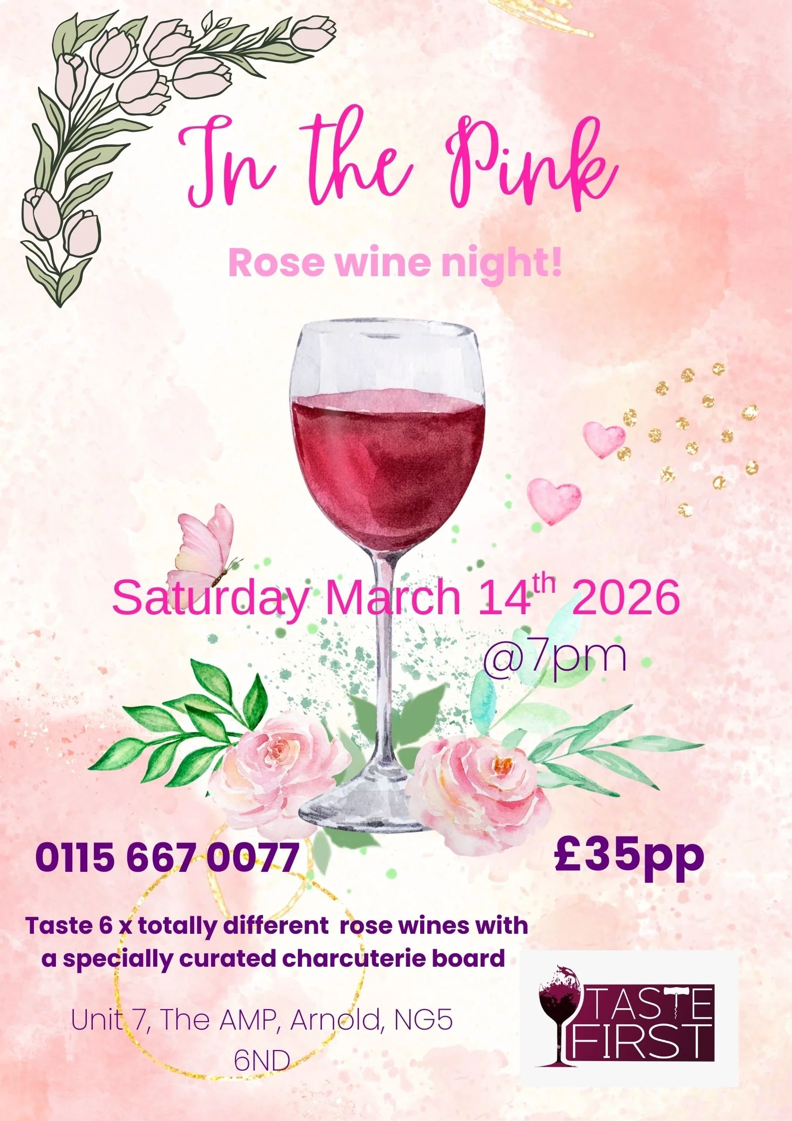 In The Pink! Rose Wine night