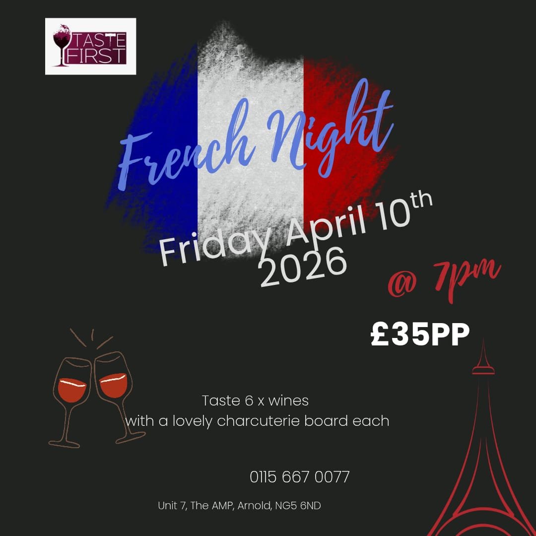 French Night - Taste 6 wines with a lovely charcuterie board each