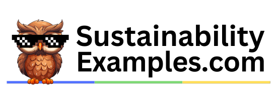 Logo for Sustainability examples featuring a cartoon owl wearing sunglasses