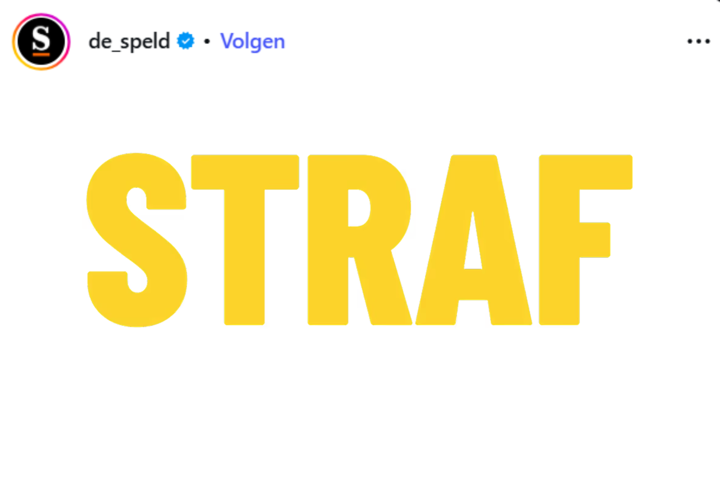 Hoe we de comedy STRAF aankondigden bij het publiek