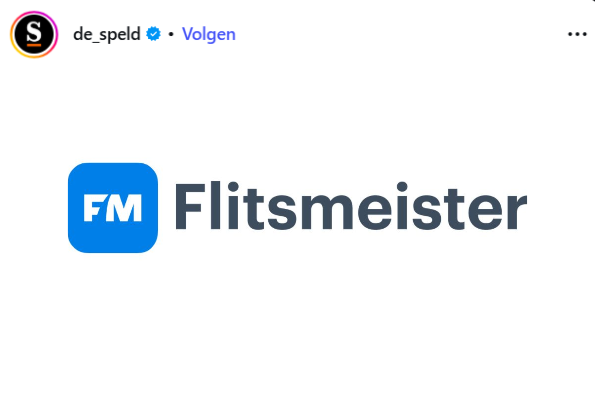 Flitsmeister parkeren