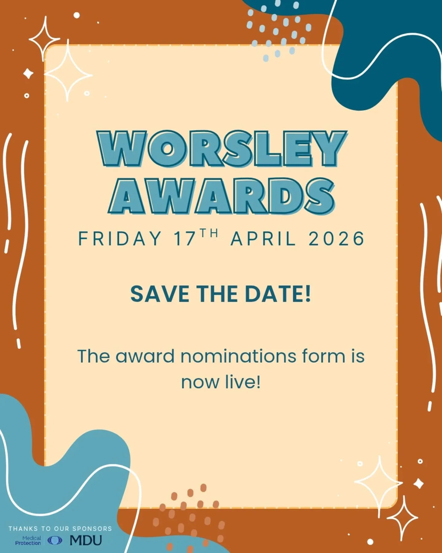 🏆 The Worsley Awards Return! 🏆

Save the date! The Worsley&nbsp;Awards&nbsp;2026 will take place on&nbsp;Friday 17th April, at&nbsp;Riley Smith Theatre, LUU, hosted by MSRC. This event is the perfect opportunity to recognize the amazing societies a