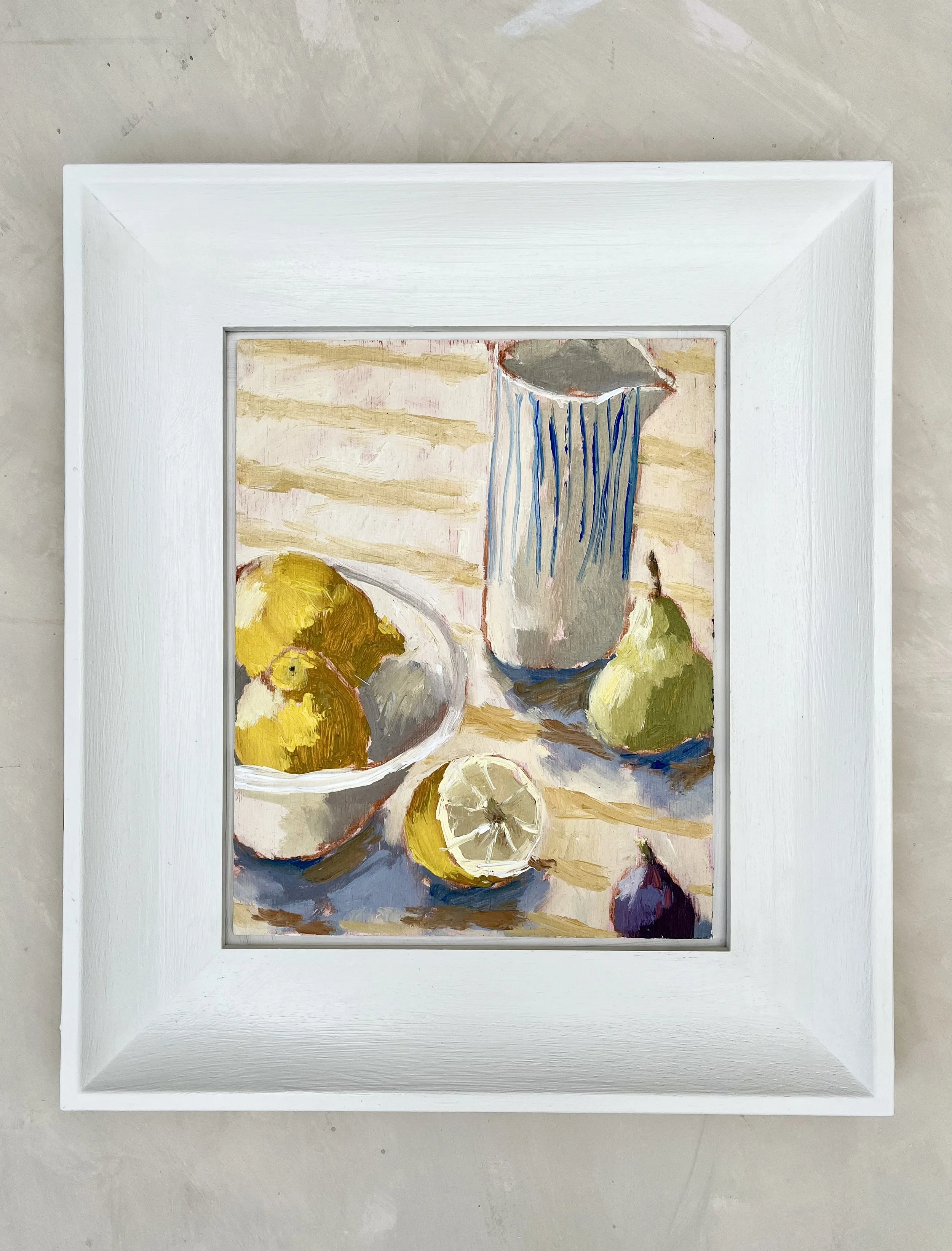 STILL LIFE - FRUIT & VESSELS- ONE DAY COURSE IN OILS - MAKERS YARD, FROME