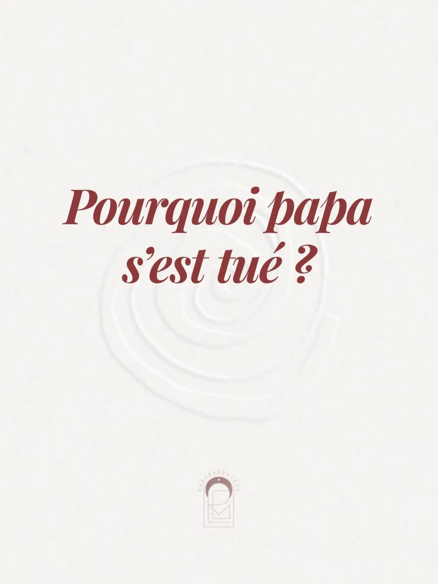 &bull; L'entonnoir

La clinique du psychotrauma est intimement li&eacute;e &agrave; celle de la crise suicidaire. 
Pour moi, il est essentiel d'y &ecirc;tre form&eacute;e. 
Ce fut d'ailleurs l'une de mes premi&egrave;res formations lorsque j'ai rejoi