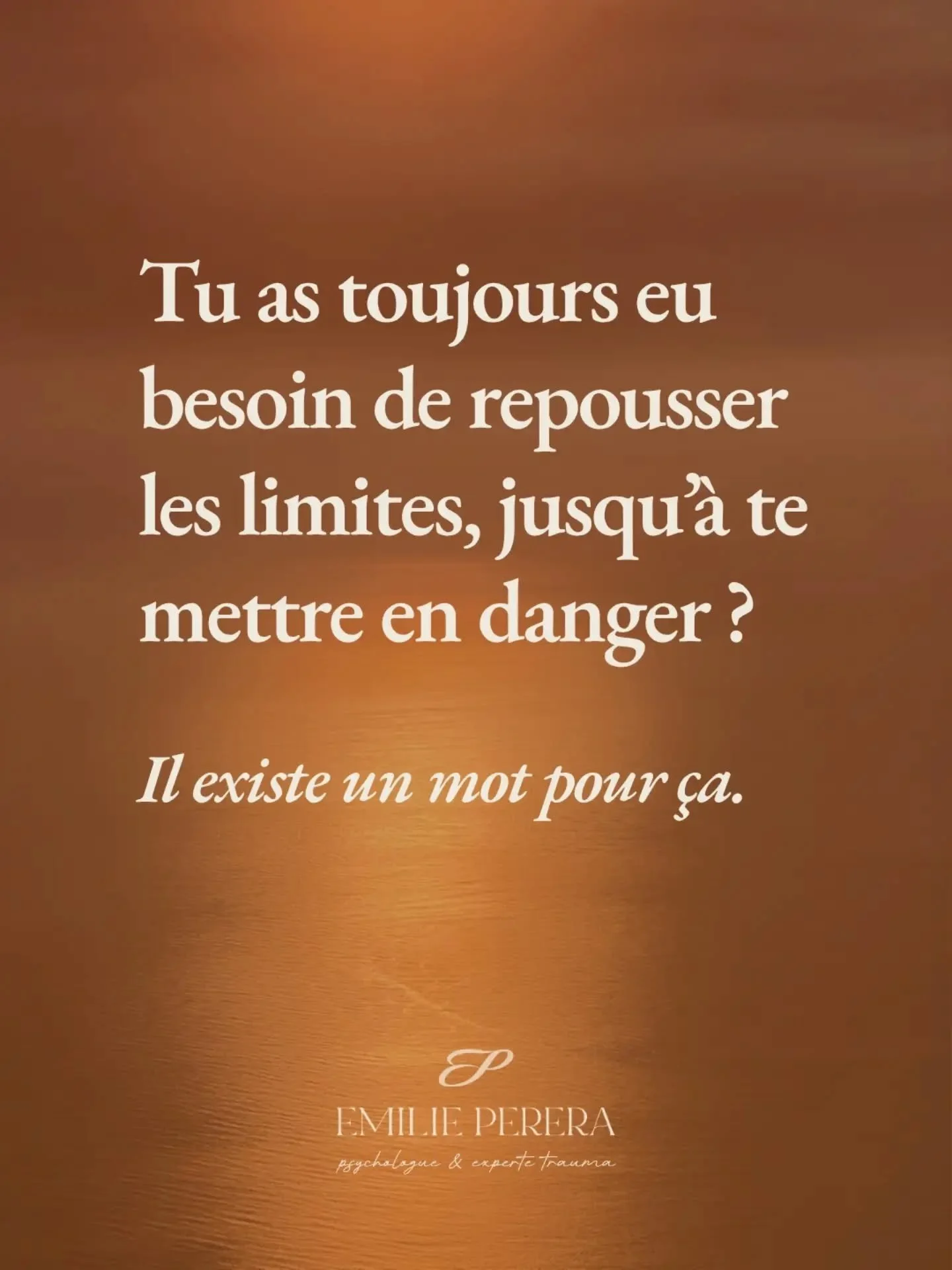 &bull; Un mot peut changer la fa&ccedil;on dont tu regardes ton histoire

&bull; Conduites ordaliques &bull;

Je me souviens de la premi&egrave;re fois o&ugrave; j'ai d&eacute;couvert ce concept. J'&eacute;tais en 3&egrave;me ann&eacute;e de psycho e