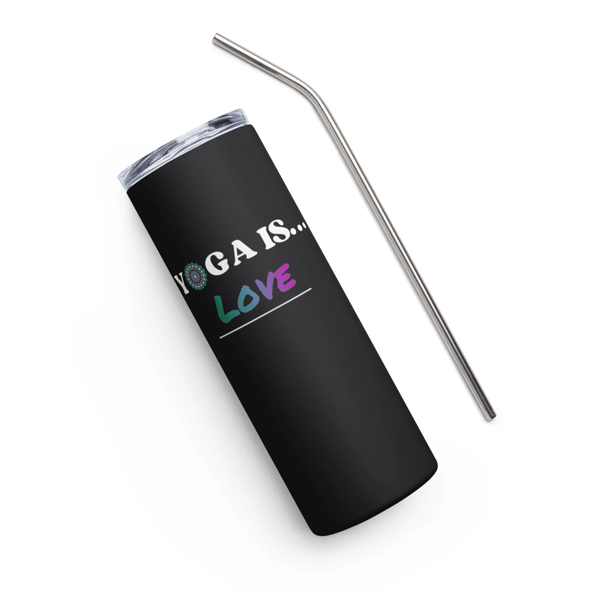 Yoga is Love Stainless Steal Tumbler