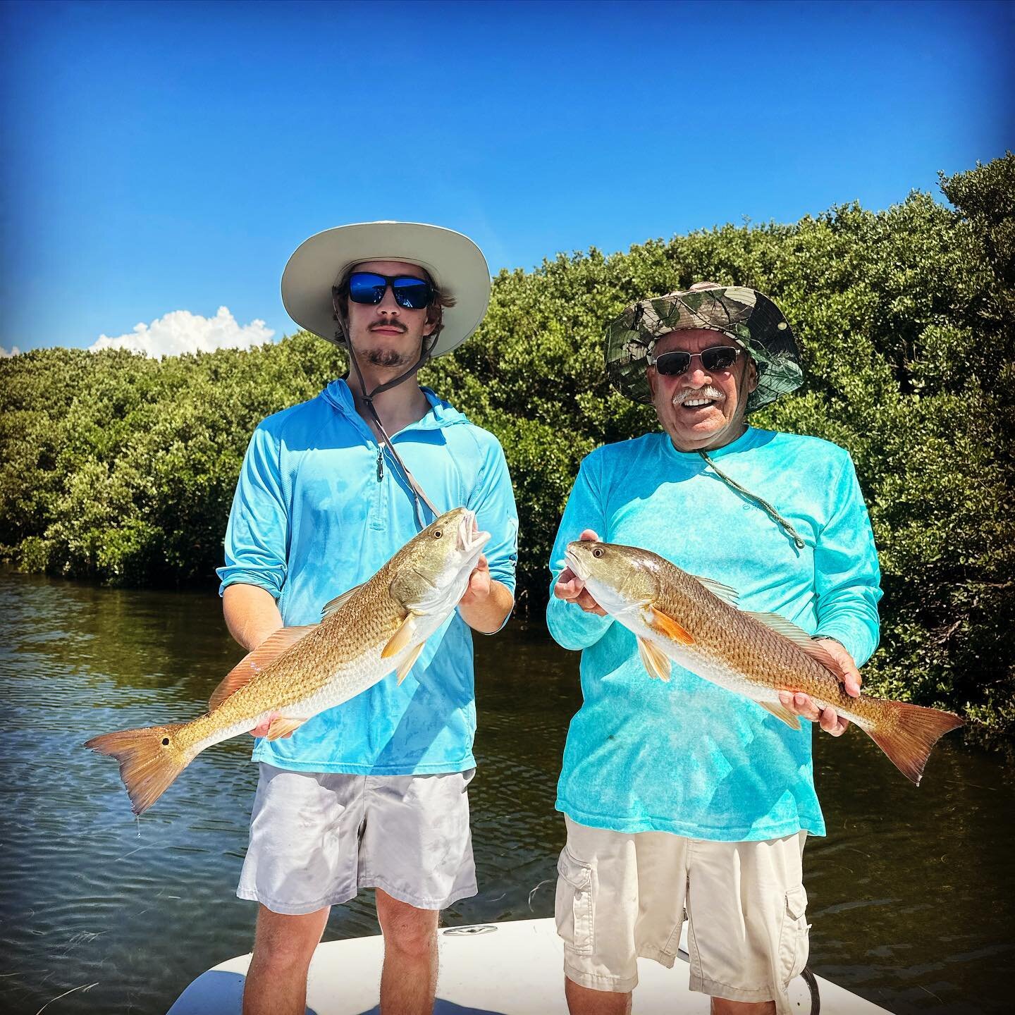 Mike and his grandson Landon did a great job on nice reds this afternoon #crystalriver #captjameskerr
#crystalriverflatsfishing #fishing #naturecoast #seatrout #snook  #visitflorida #sodiumfishinggear #crystalriverfishing #inshorefishing #redfish 

w
