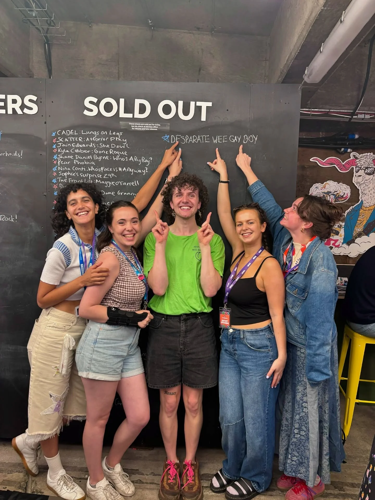 Absolutely BUZZING to be back on the sold out board tonight 🪩🪩🪩 thanks to our beautiful audiences so far #edfringe