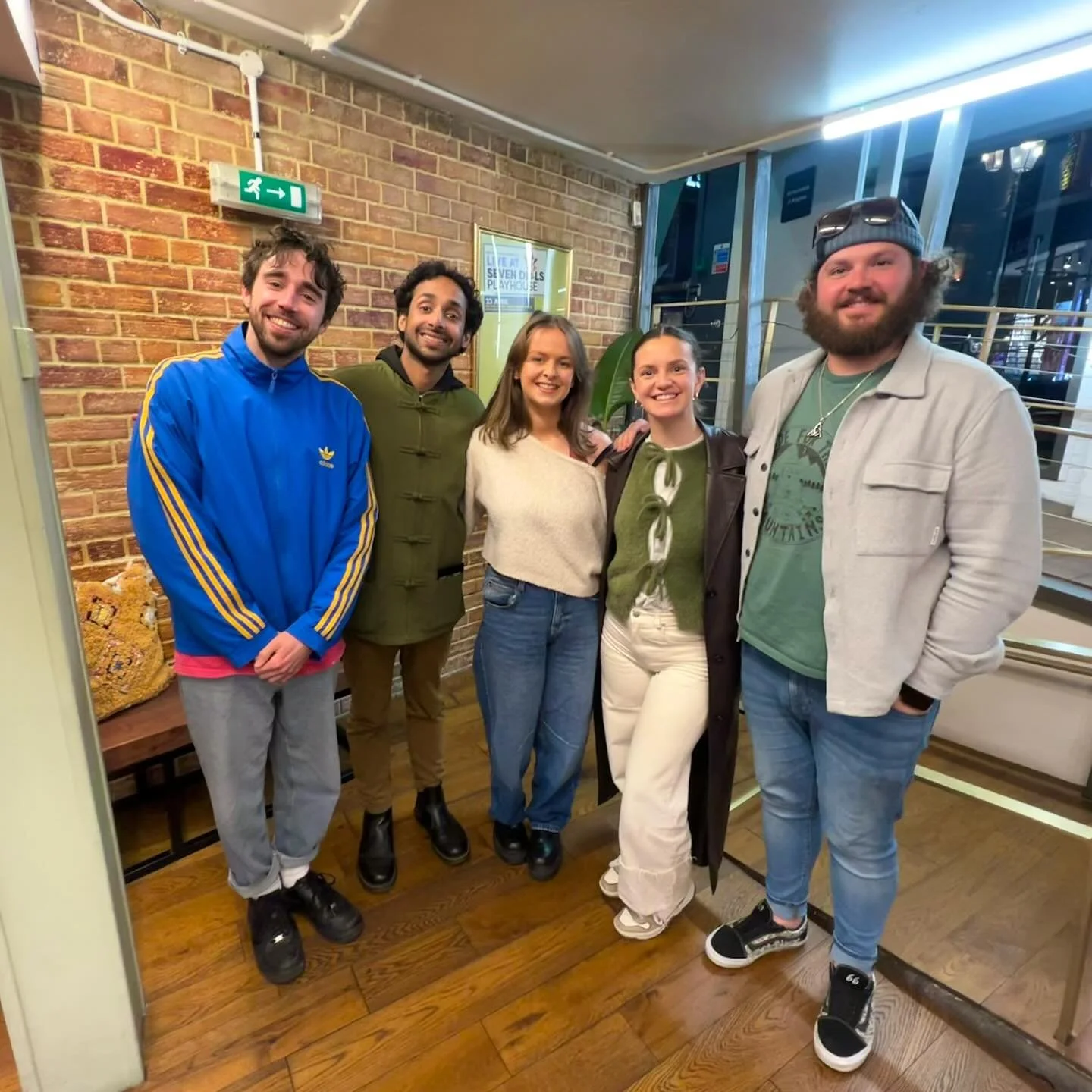 Did the very first full read through of my new play CRYING IN WETHERSPOONS last night and it was SO fun. These actors are the best 👏 Thanks to @sevendialsplayhouse for having us!