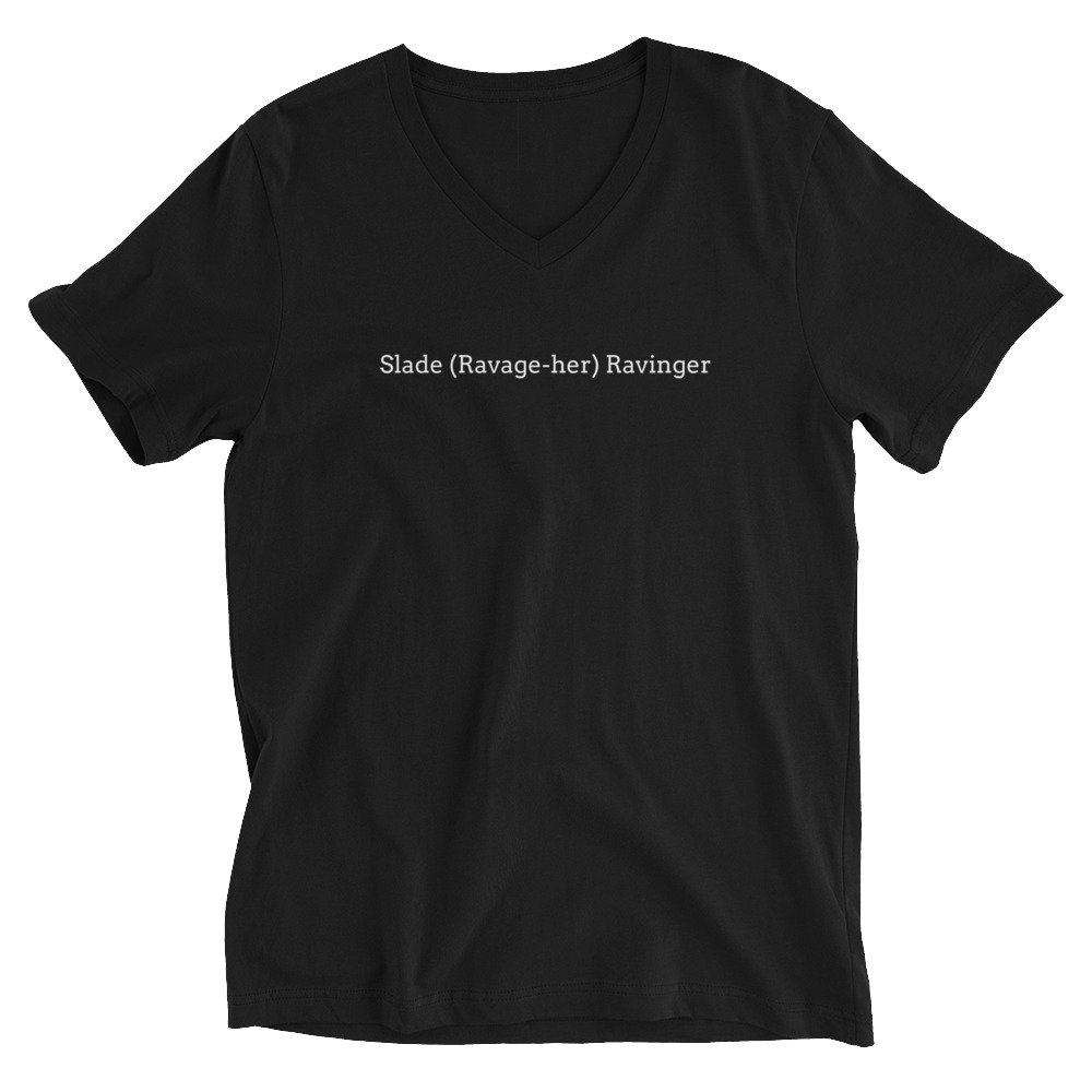 Slade Ravinger unisex v-neck t-shirt