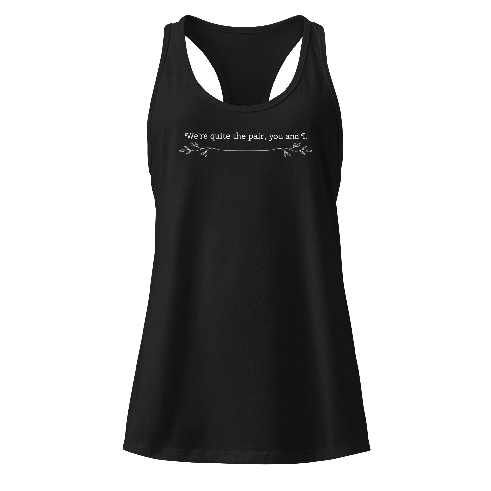 Pair racerback tank top