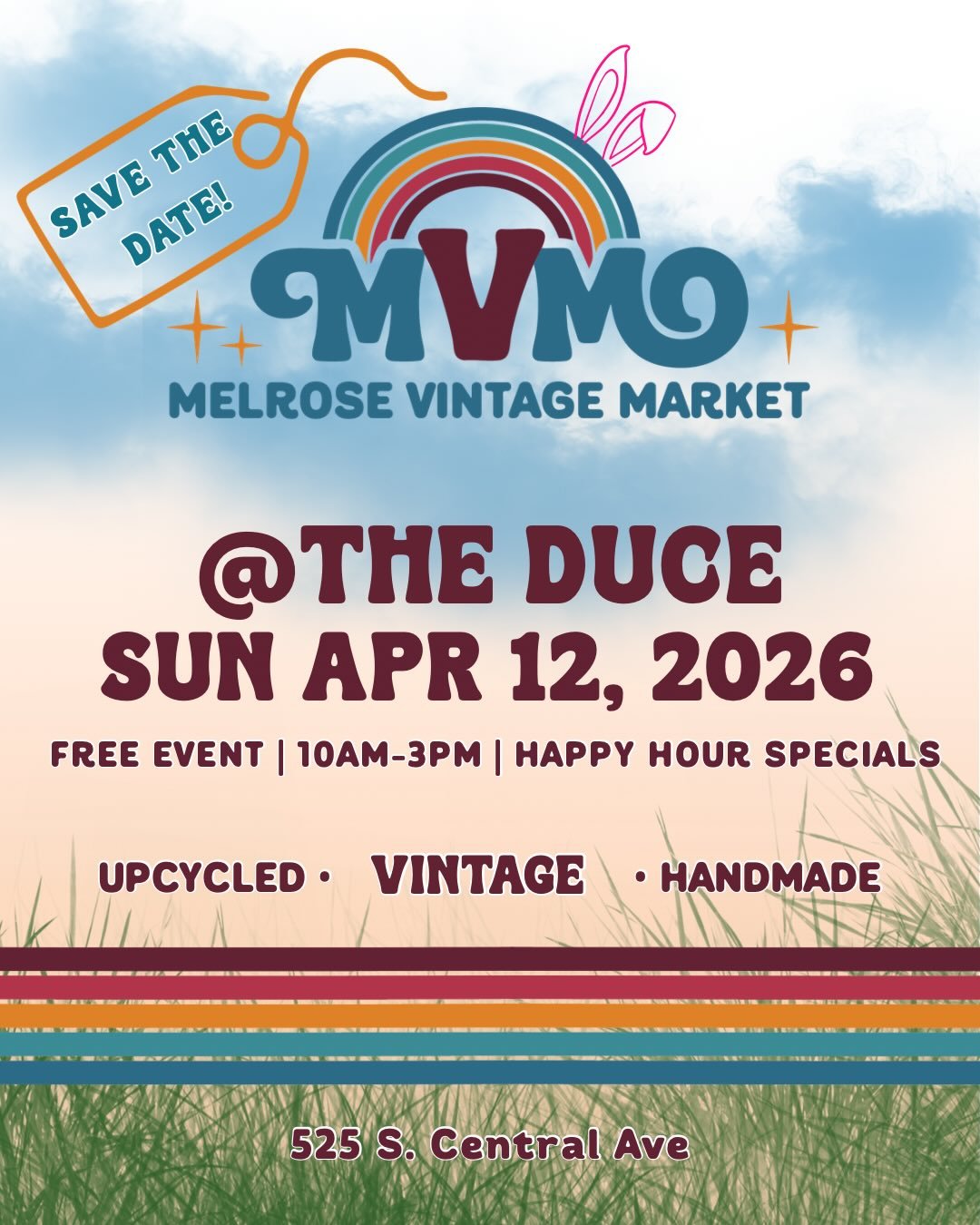 here&rsquo;s what you&rsquo;re shopping for&hellip; 🌈

40+ local vintage sellers &amp; artisans bringing vintage d&eacute;cor, fashion, art, records, rare books + upcycled &amp; handmade goods

live music, brunch &amp; cocktails all day, plus happy 