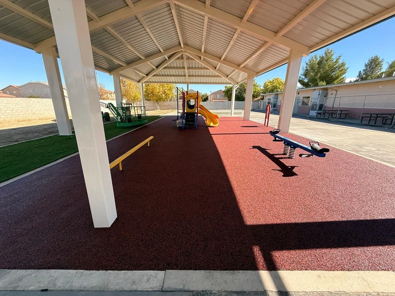 Rubber Playground Surfacing - Lancaster, CA