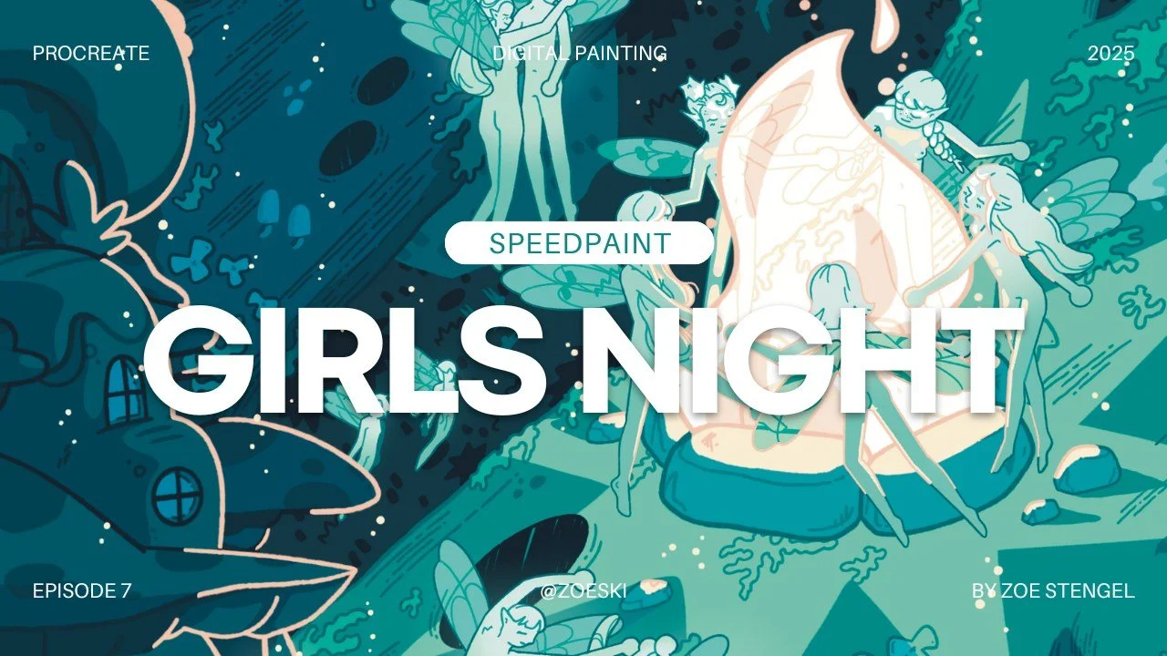 New speedpaint is live now on YT !

Find it in tlib or search @zoeski and subscribe to my channel for all future launches

#artprint #cottagecore #firedance #nightritual #dancing #celebration #festival #latenight #nightlife #whimsy #fantasy #dnd #myt