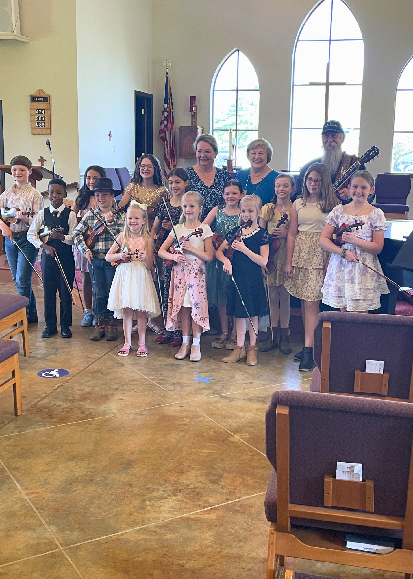 Elaine and her students at the 2026 Spring Recital