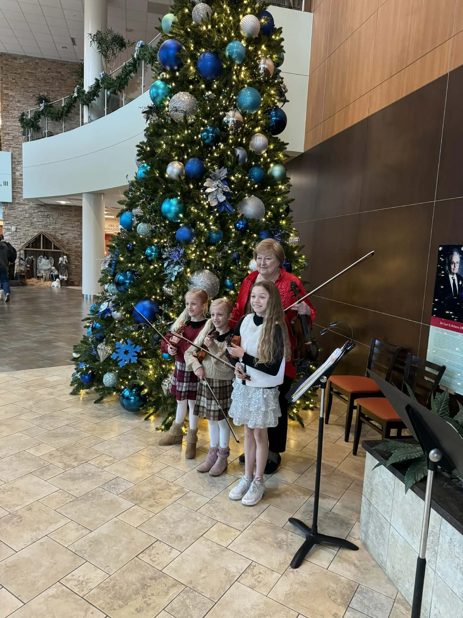 Elaine and her students performing live in Murfreesboro for Christmas