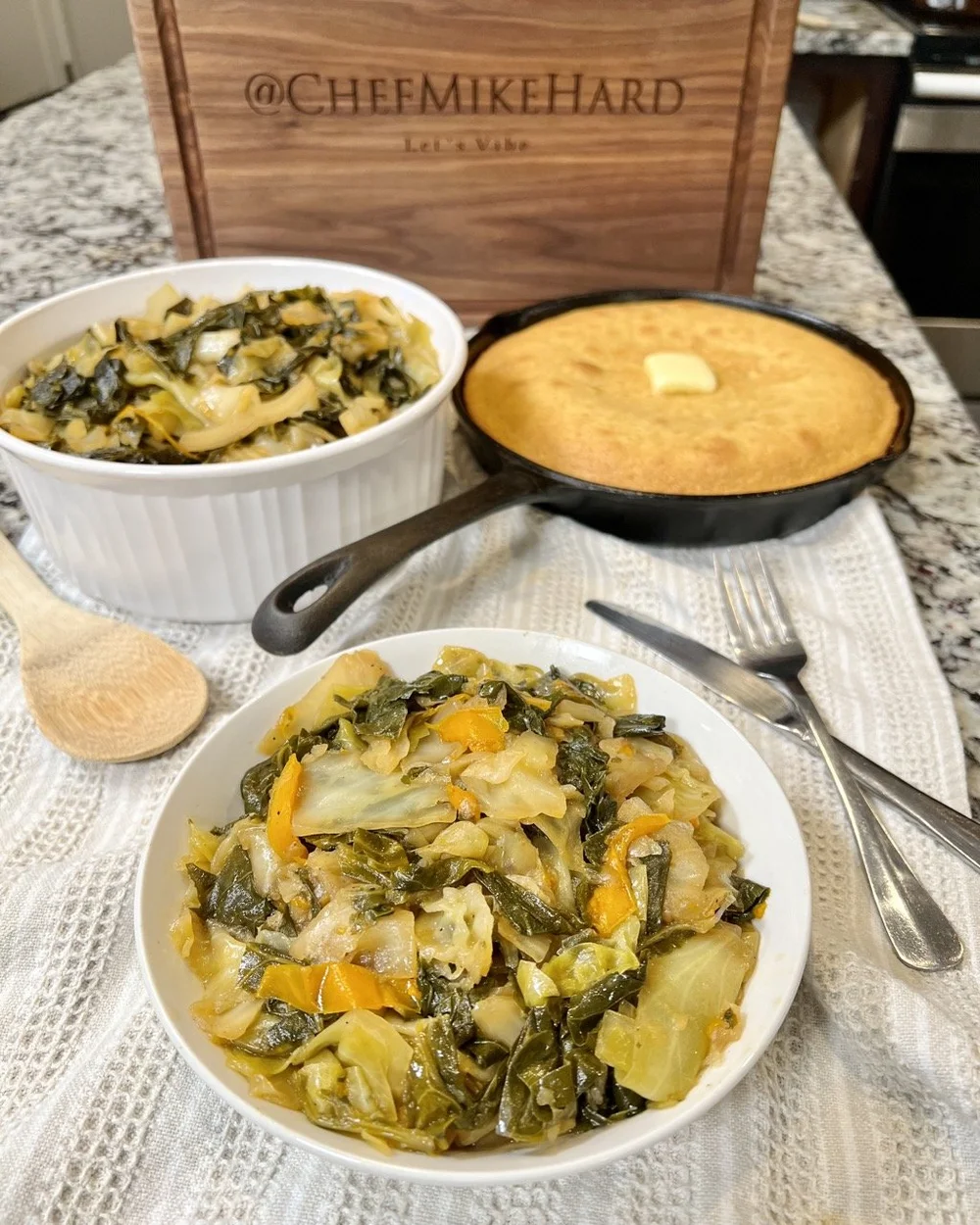 Ultimate Mixed Cabbage & Collard Greens Recipe — chefmikehard Recipes!