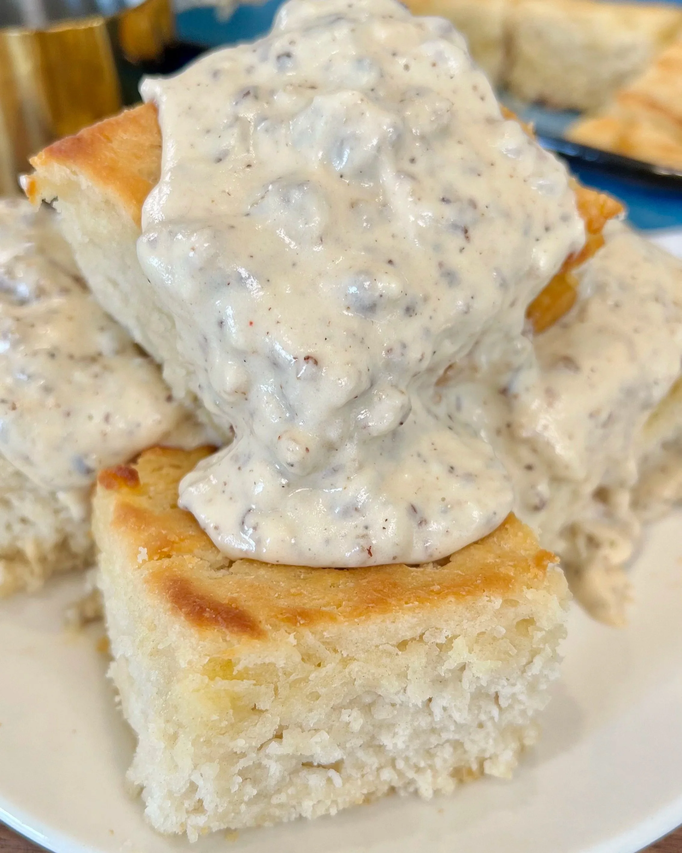 Butter Swim Biscuits and Gravy Recipe (Easy Southern Breakfast)