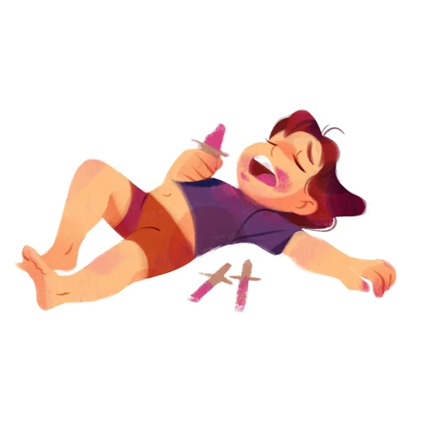 More from a series I affectionately call &quot;inspired by family life&quot; this one is a life lesson around popsicles. 🍦 

(I haven't had the motivation or energy for a bigger piece right now which makes me a touch sad with all the amazing October