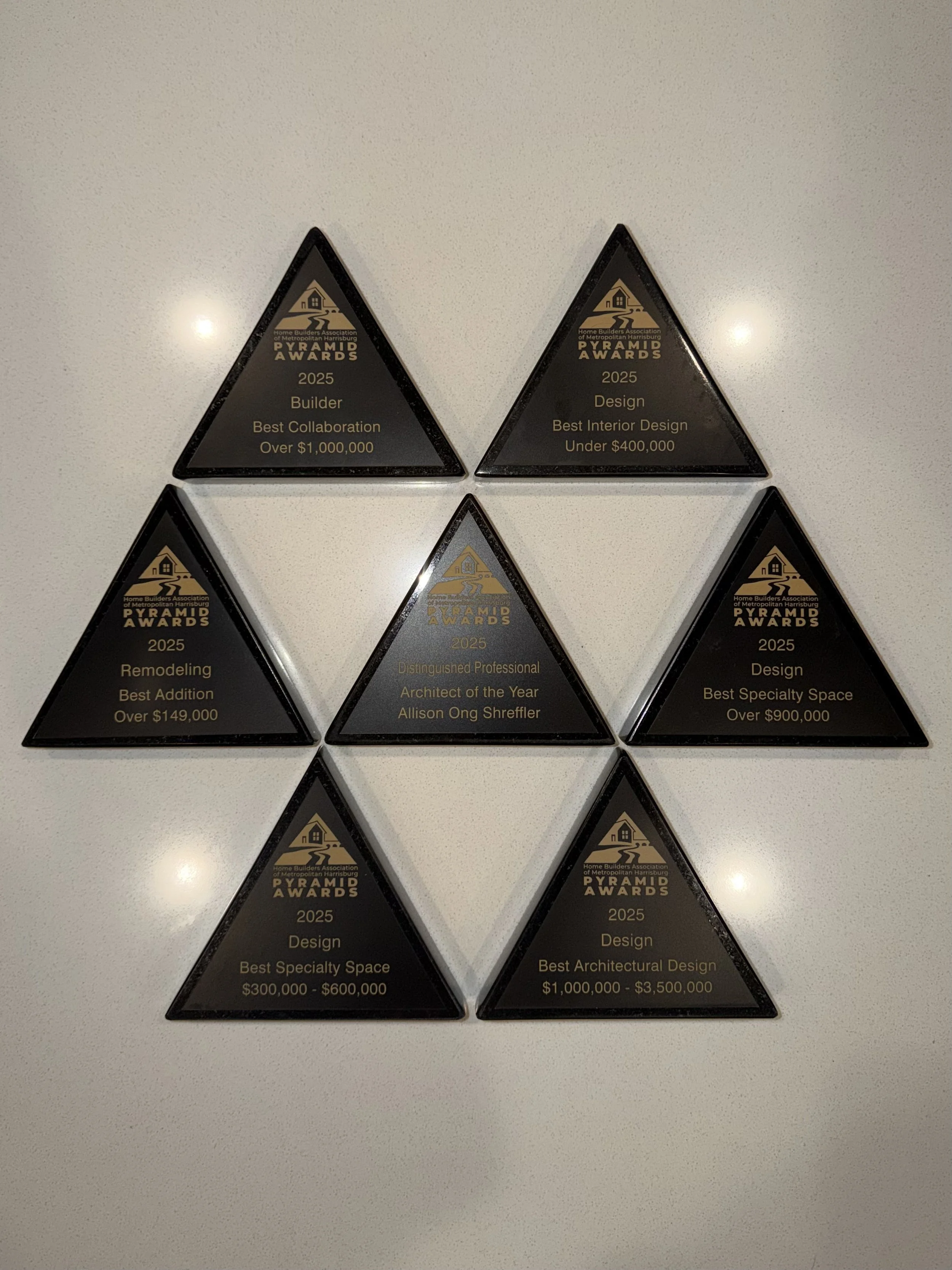 2025 PYRAMID AWARDS: ARCHITECT OF THE YEAR, BEST COLLABORATION PROJECT, BEST INTERIOR DESIGN PROJECT, BEST ADDITION PROJECT, BEST SPECIALTY SPACE PROJECT, BEST ARCHITECTURAL DESIGN PROJECT 