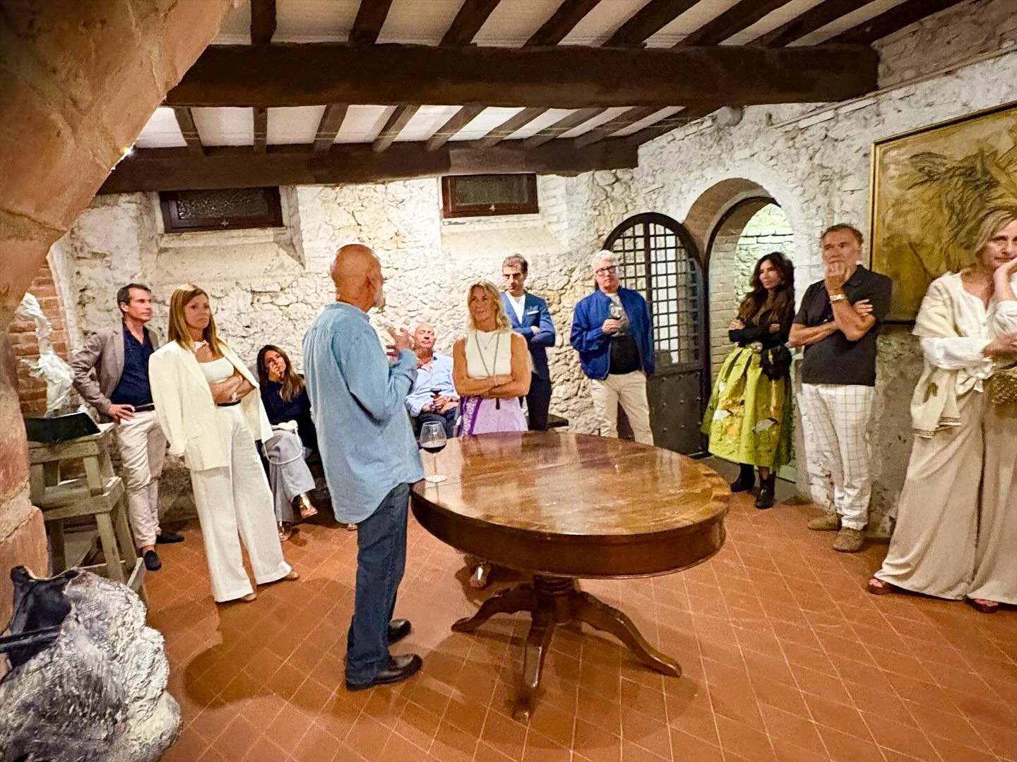 Enjoying art, music and new friendships, Del Deo Foundation tours of the Casone D&rsquo;Arte featuring Romolo Del Deo&rsquo;s artwork. contact us to learn more about the Del Deo Foundation and to visit
