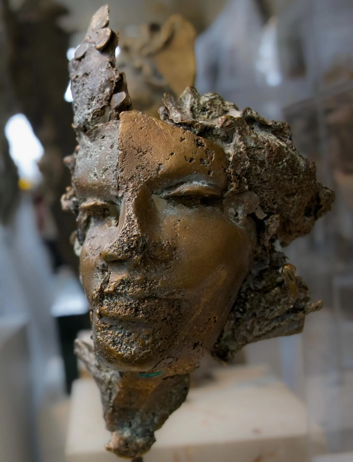 Sculptures from the Cassiopeia Constellation in the Provincetown studio. 

In my work I explore the edge of beauty and ruination. Time chases beauty and sculpts it to its liking, nothing can escape, whether living or inanimate. My work is focused on 