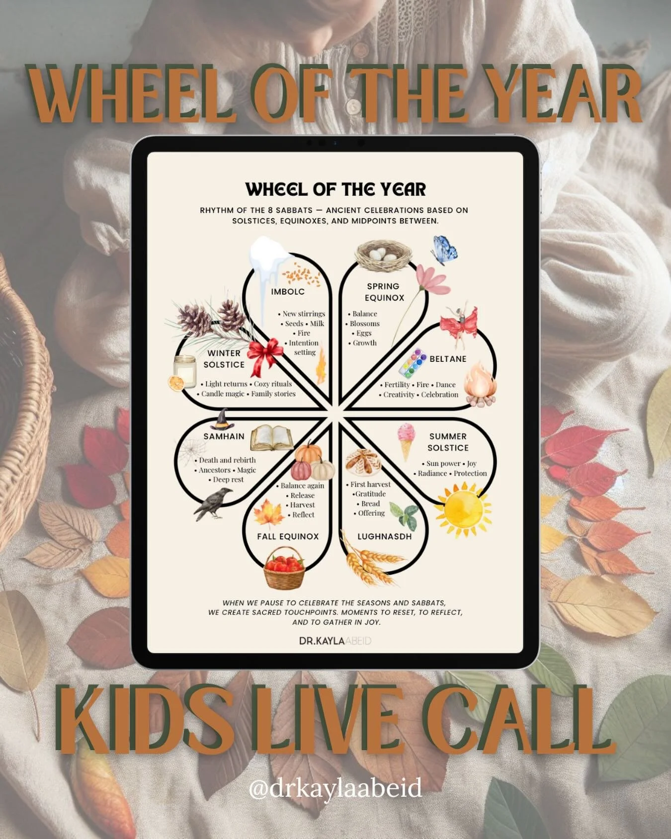 New LIVE Event added to our community calendar! 🗓️ 

WHEEL OF THE YEAR &mdash; KIDS LIVE CALL ✏️ 

Thursday January 8, 2026 @ 4pm EST

A monthly sacred gathering exclusively for kids to step into the magic, rhythm, and meaning of the Wheel of the Ye