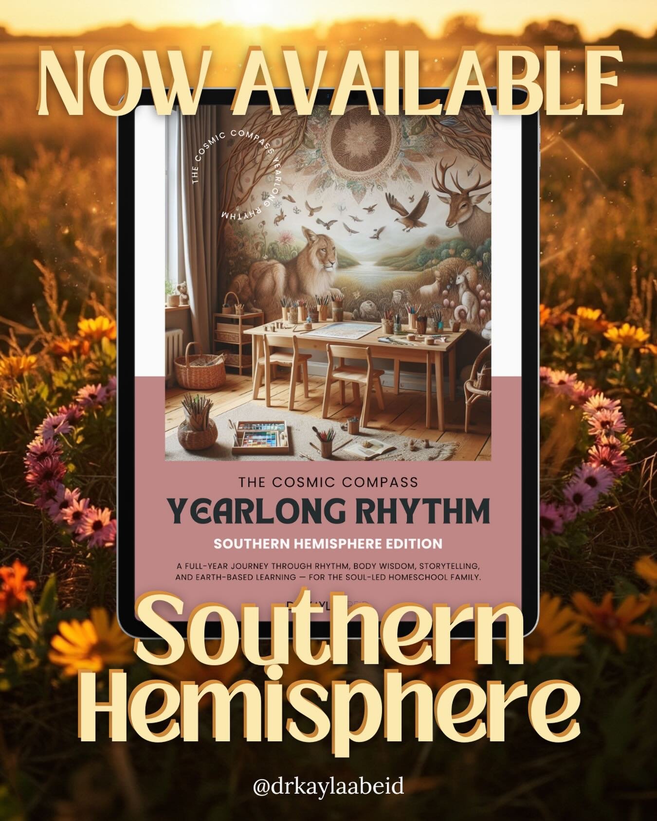 NOW AVAILABLE &mdash; SOUTHERN HEMISPHERE EDITION ✨

The Cosmic Compass Yearlong Rhythm has officially expanded&hellip; and she now flows with the seasons of the Southern Hemisphere. 🌿🌞

For every homeschooling family in Australia, New Zealand, Sou