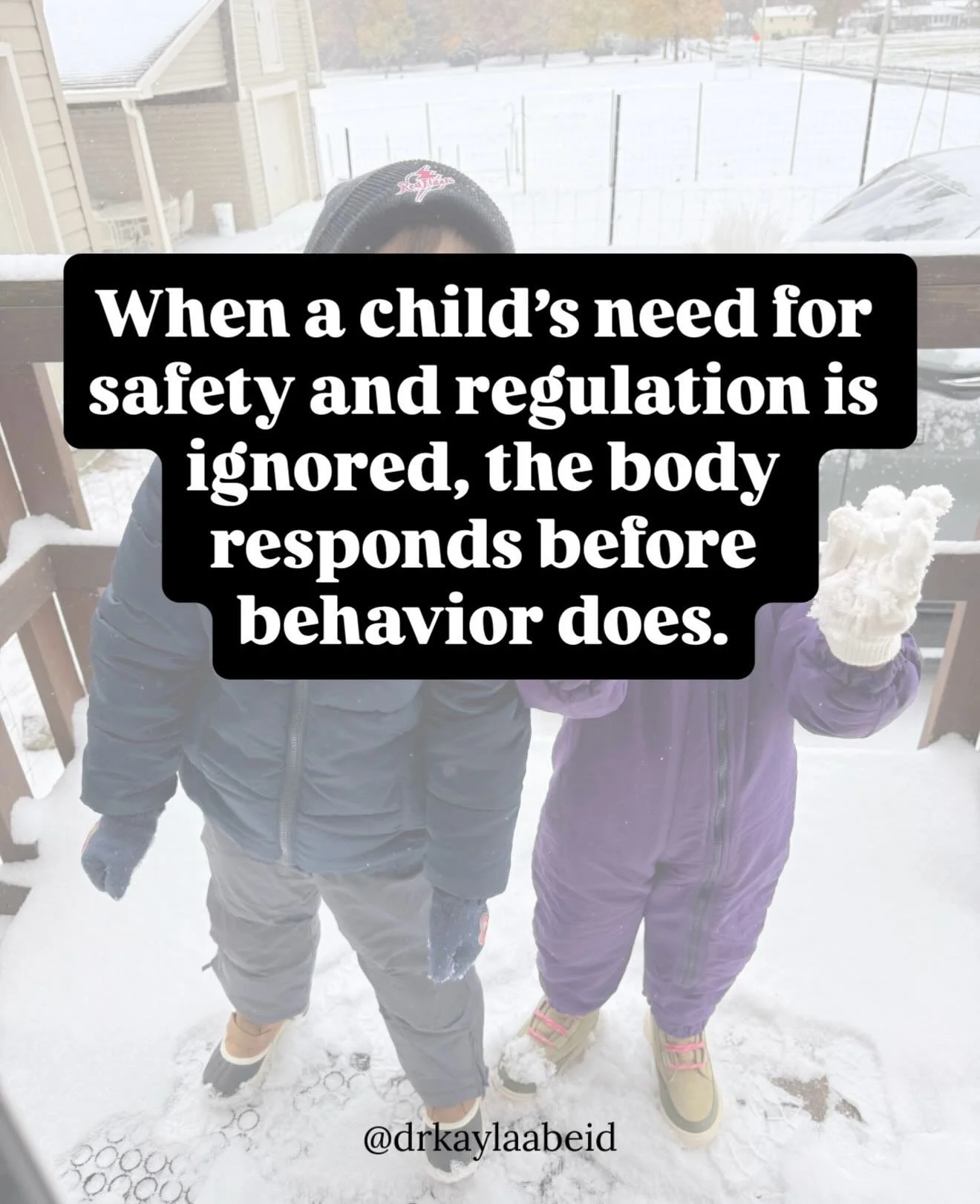 When a child&rsquo;s need for safety and regulation is ignored,
the body responds before behavior ever does 🧠✨

What we call &ldquo;acting out,&rdquo; &ldquo;resistance,&rdquo; or &ldquo;defiance&rdquo;
is often a nervous system that no longer feels