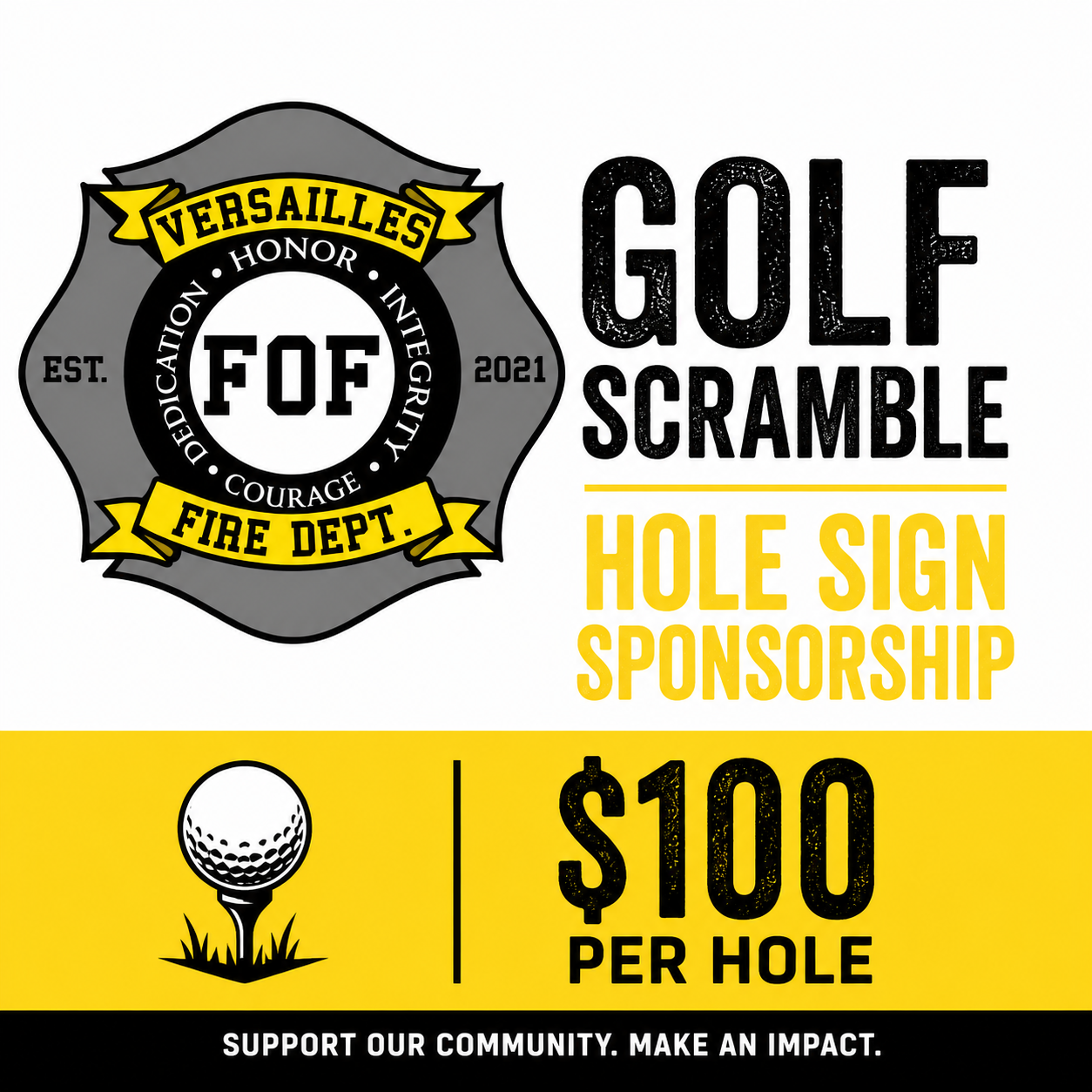 $100 SIGN/HOLE SPONSORSHIP