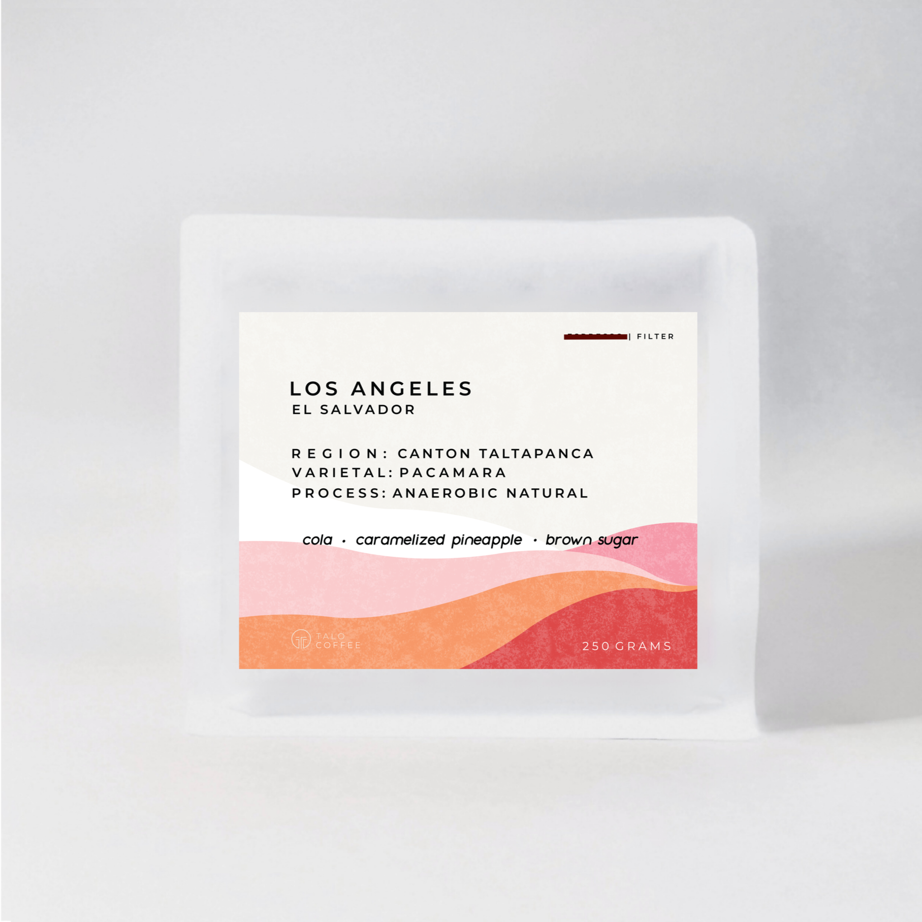 Filter Roast: El Salvador - Los Angeles - Anaerobic Natural Pacamara - 250G