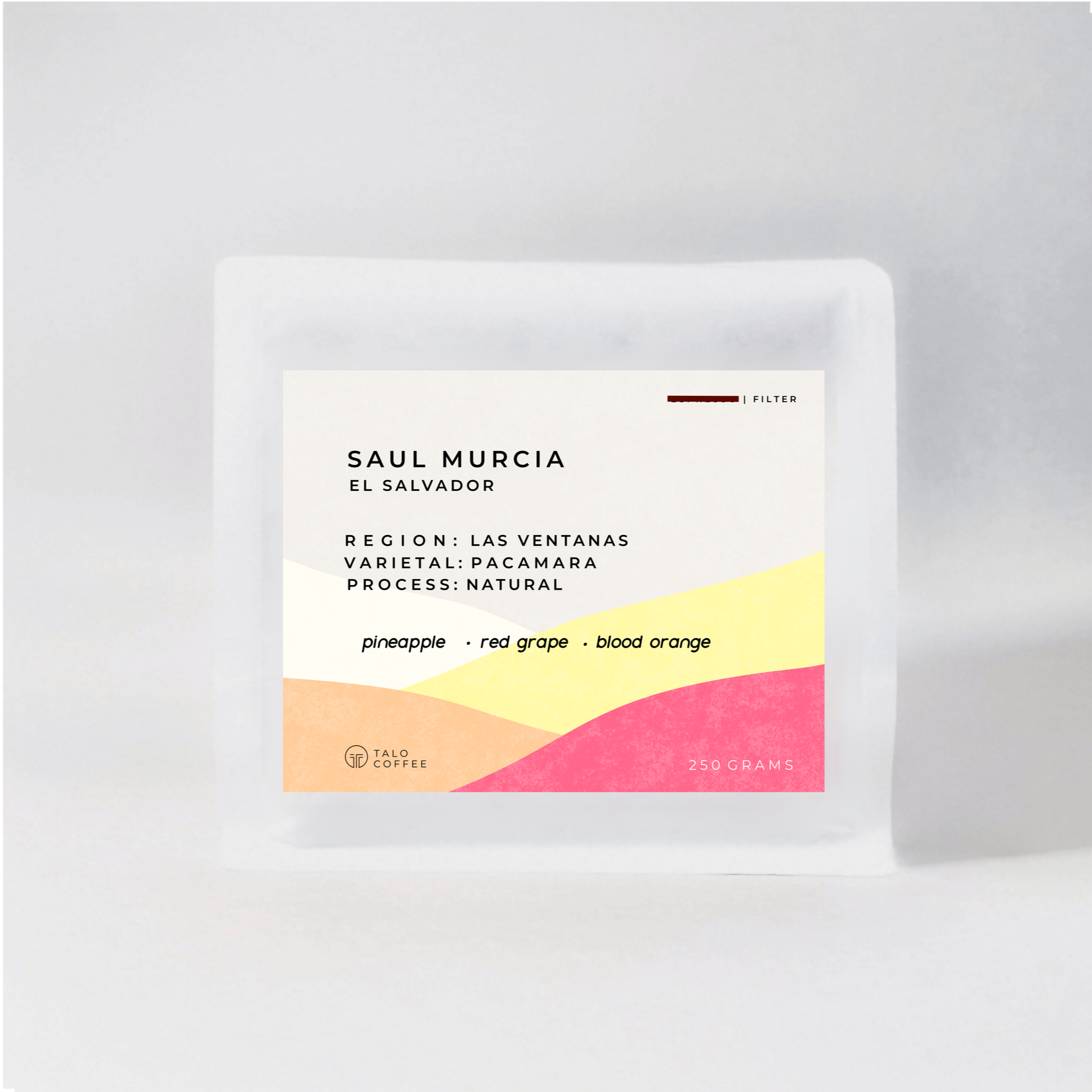Filter Roast 250g: El Sal - Saul Murcia - Natural Pacamara