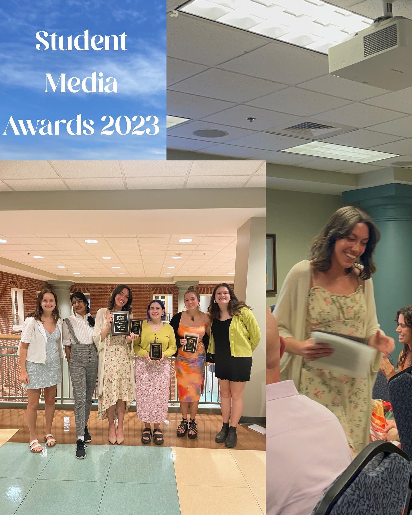 Student Media Awards 2023 last night was a beautiful night with so many amazing people being recognized. We are very proud of our staff members who were nominated and received awards this year. 
Congratulations to Julia Agius for winning the Design a